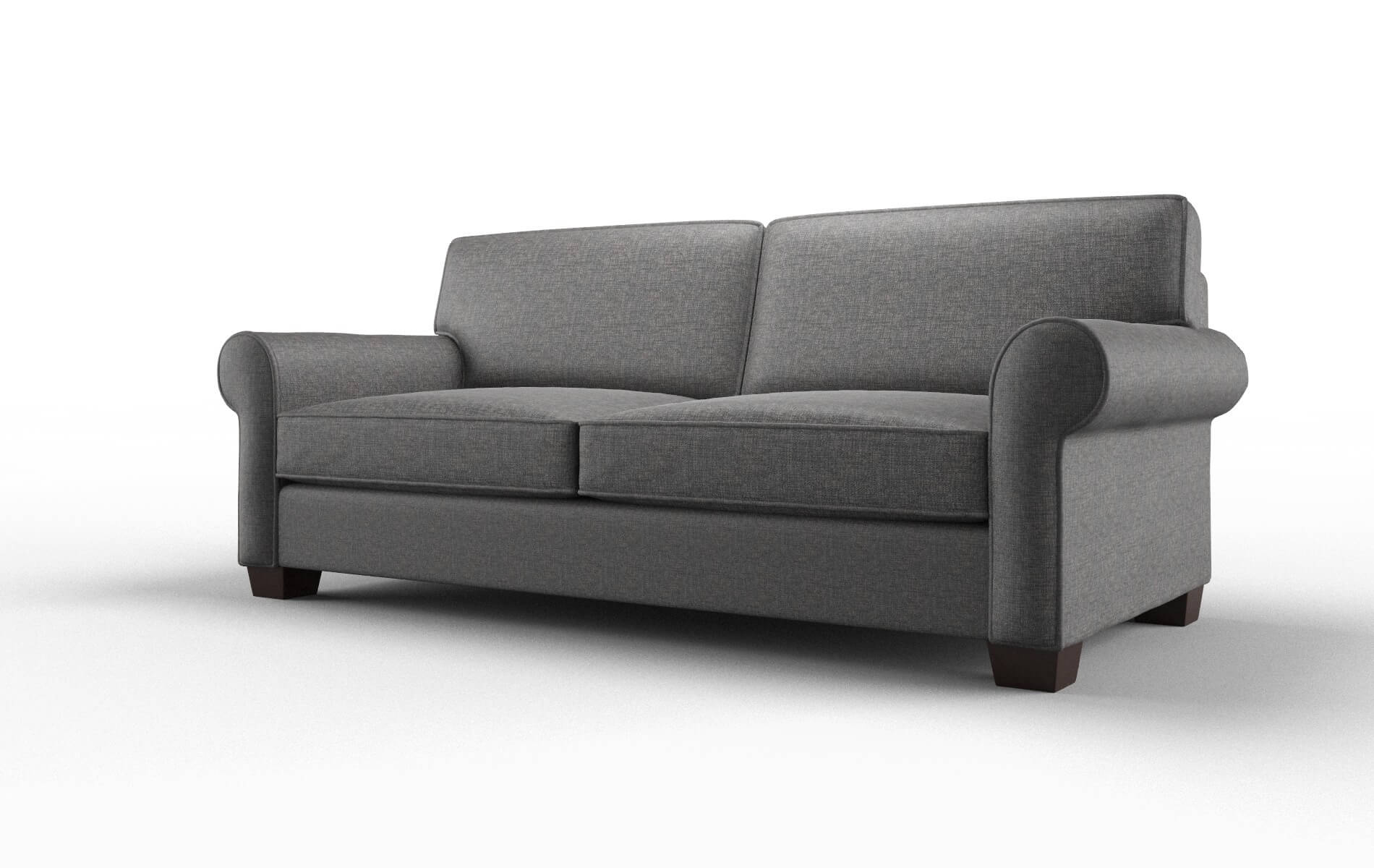 Isabel Insight Charcoal Sofa espresso legs 4