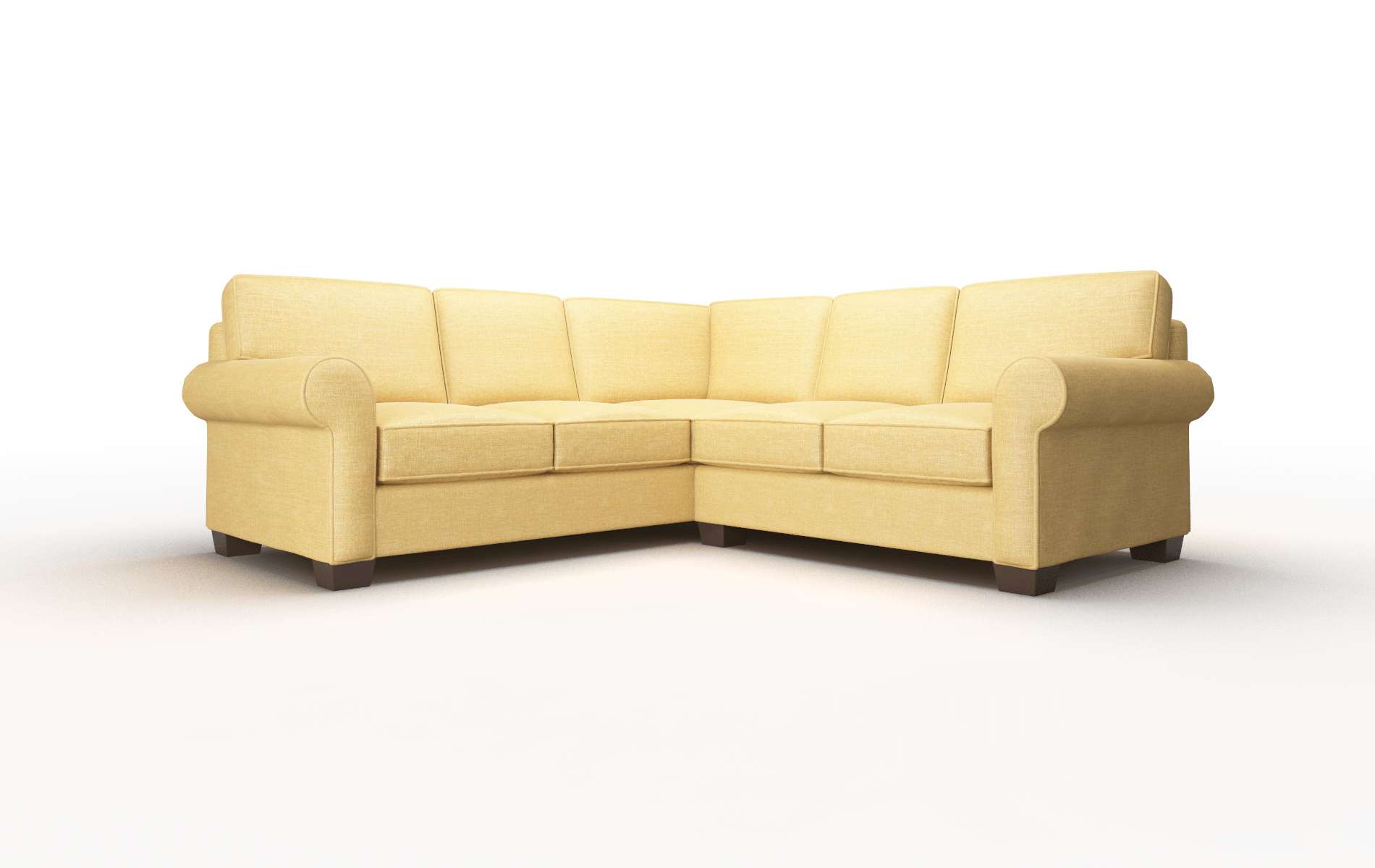 Isabel Insight Citronella Sectional espresso legs 1