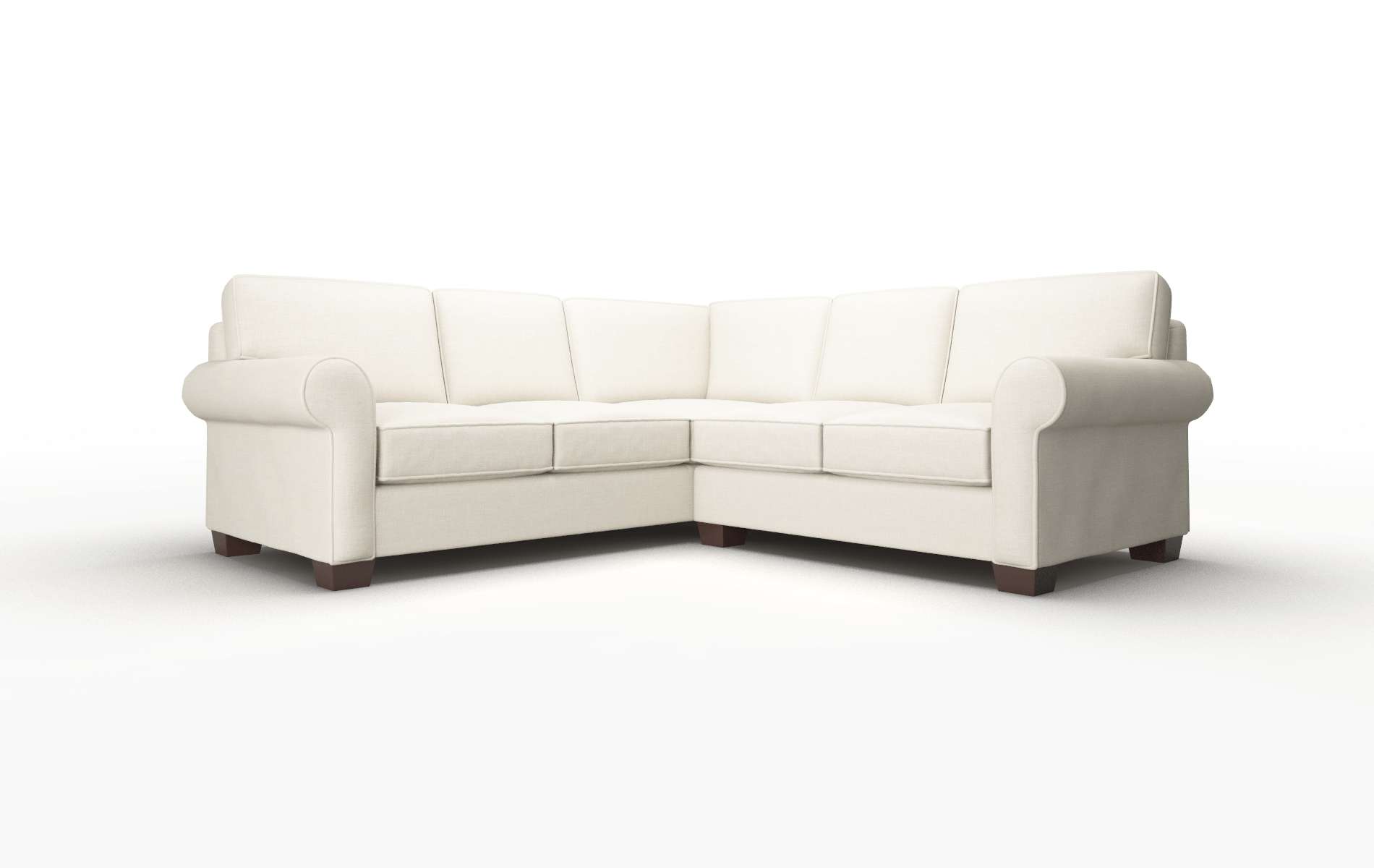 Isabel Keylargo Almond Sectional espresso legs 1