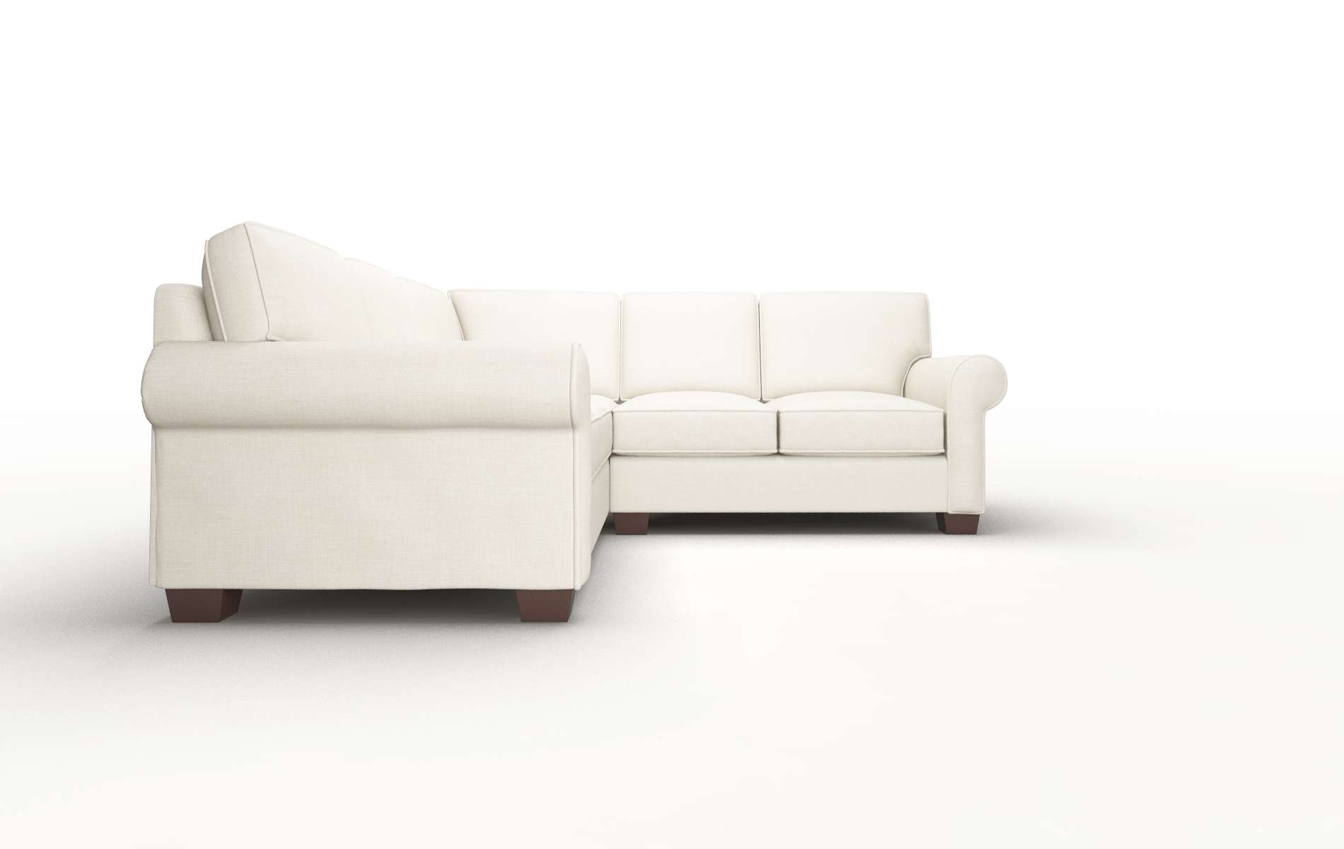 Isabel Keylargo Almond Sectional espresso legs 2