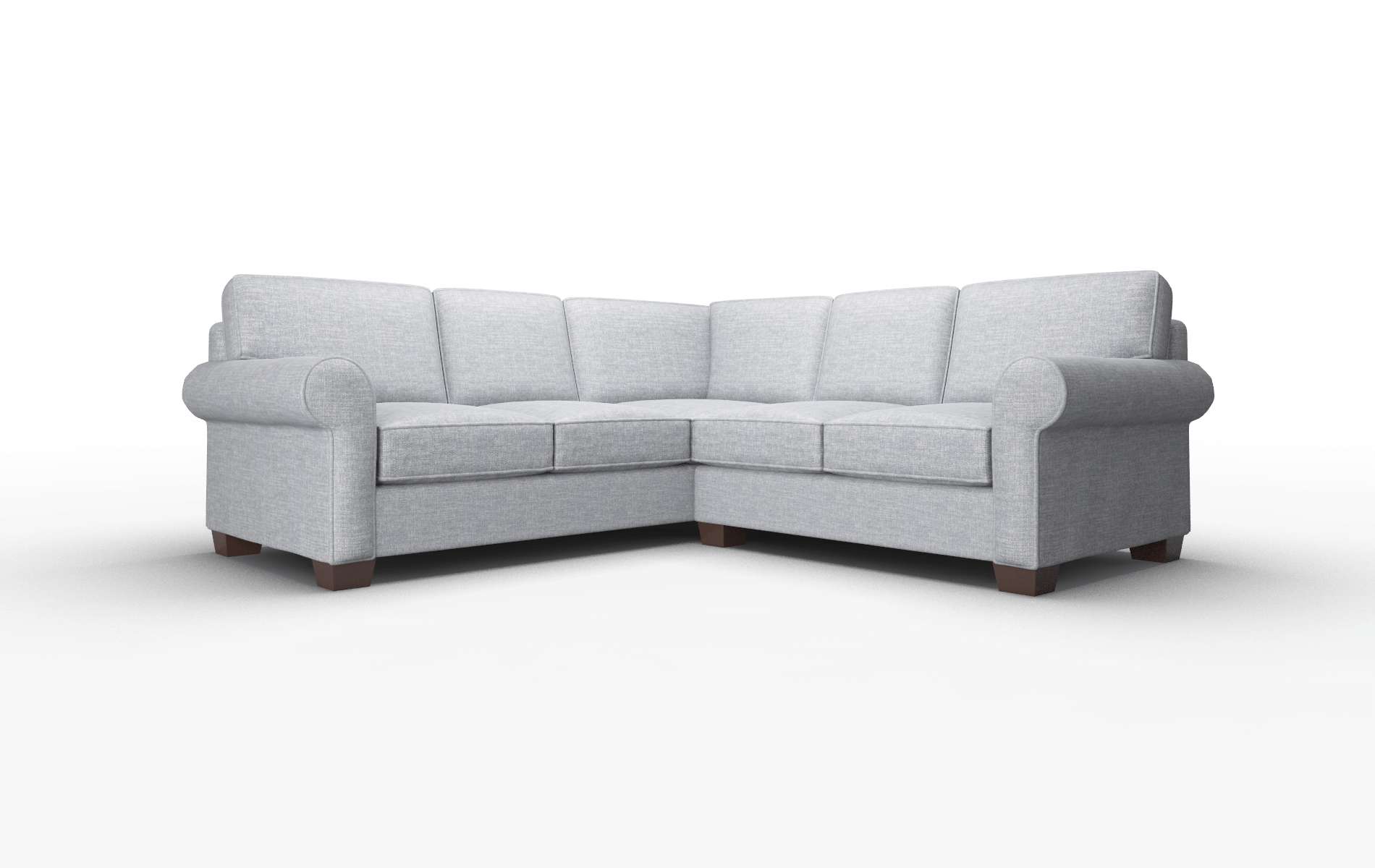 Isabel Keylargo Ash Sectional espresso legs 1