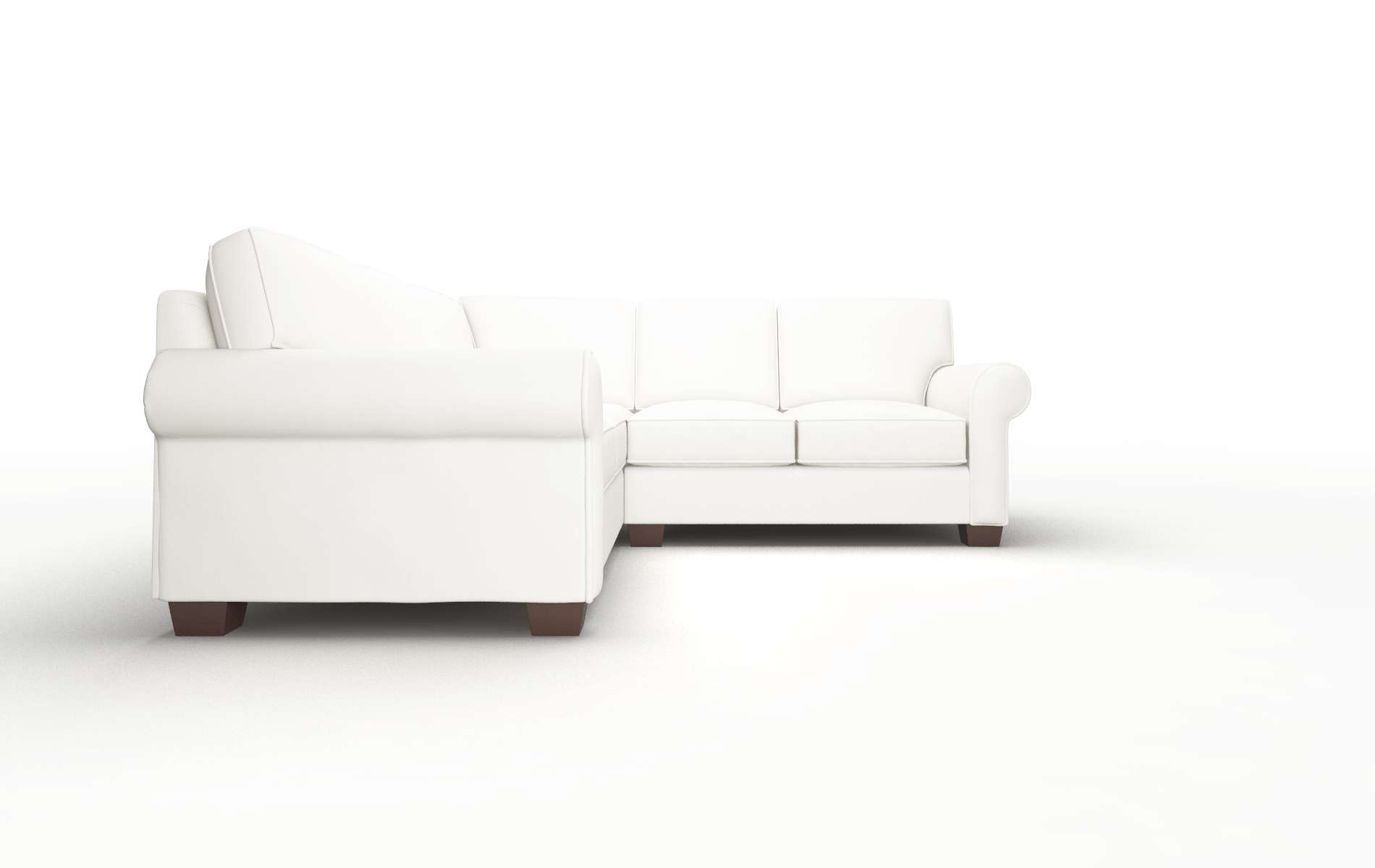 Isabel Keylargo Oatmeal Sectional espresso legs 2