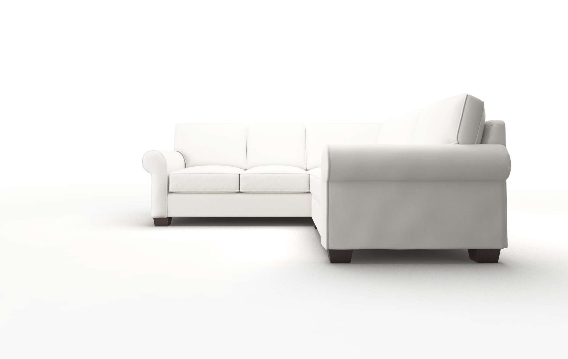 Isabel Keylargo Oatmeal Sectional espresso legs 5