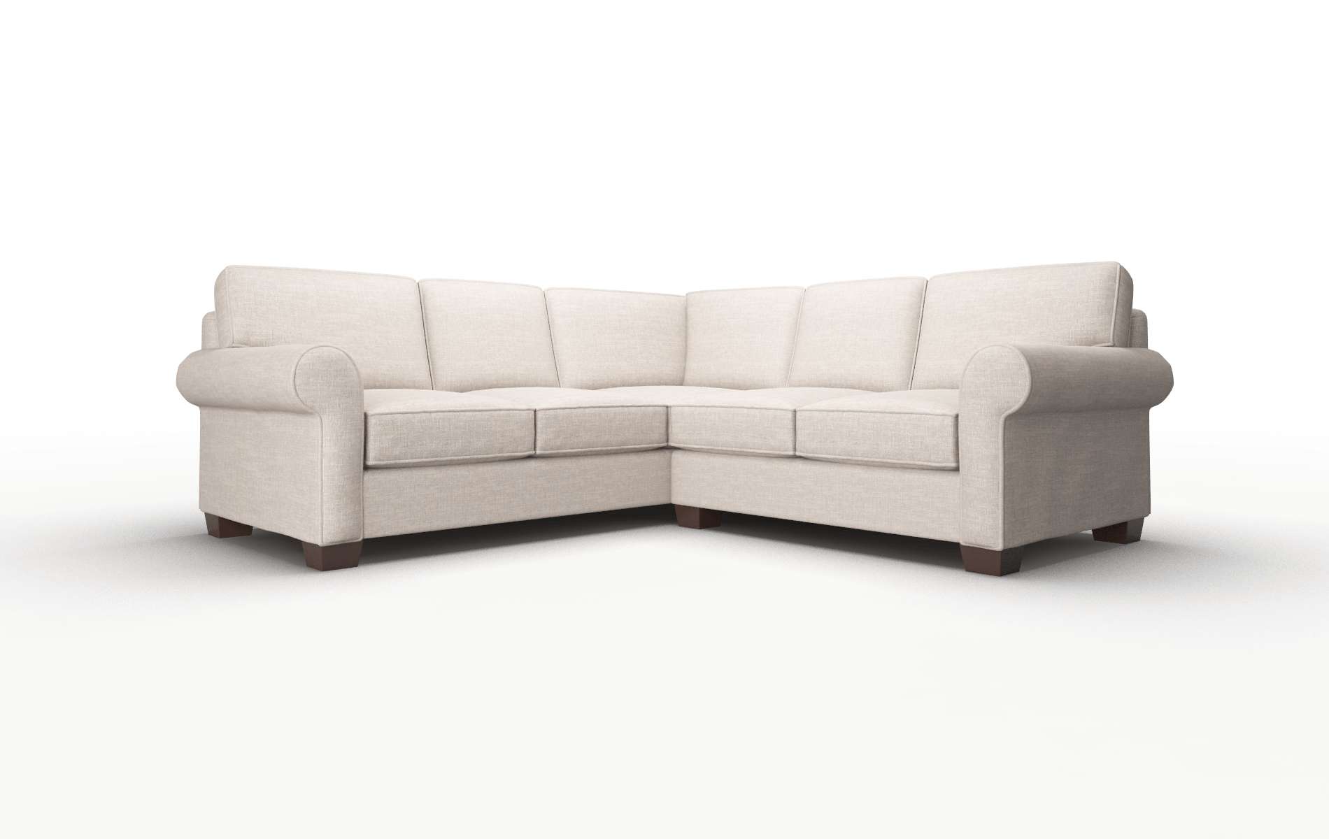 Isabel Keylargo Pumice Sectional espresso legs 1