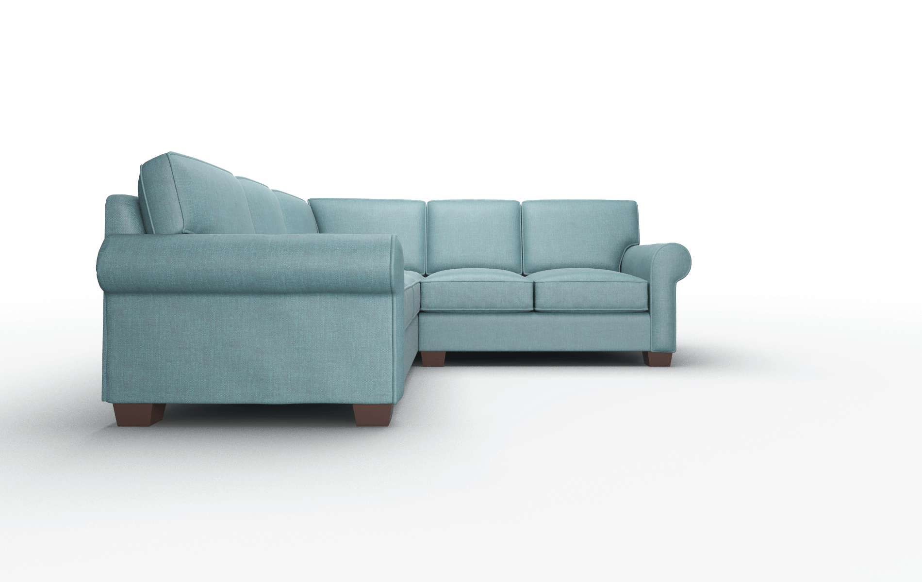 Isabel Keylargo Zenithteal Sectional espresso legs 2