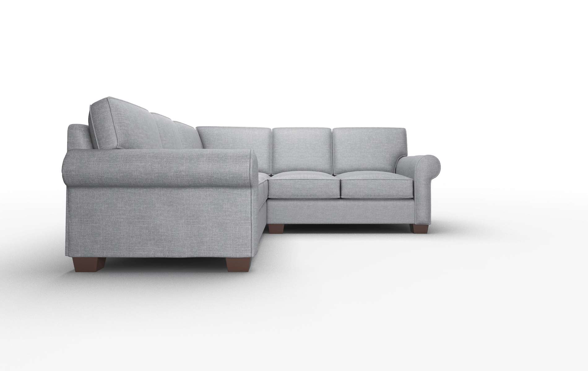 Isabel Lana Onyx Sectional espresso legs 2