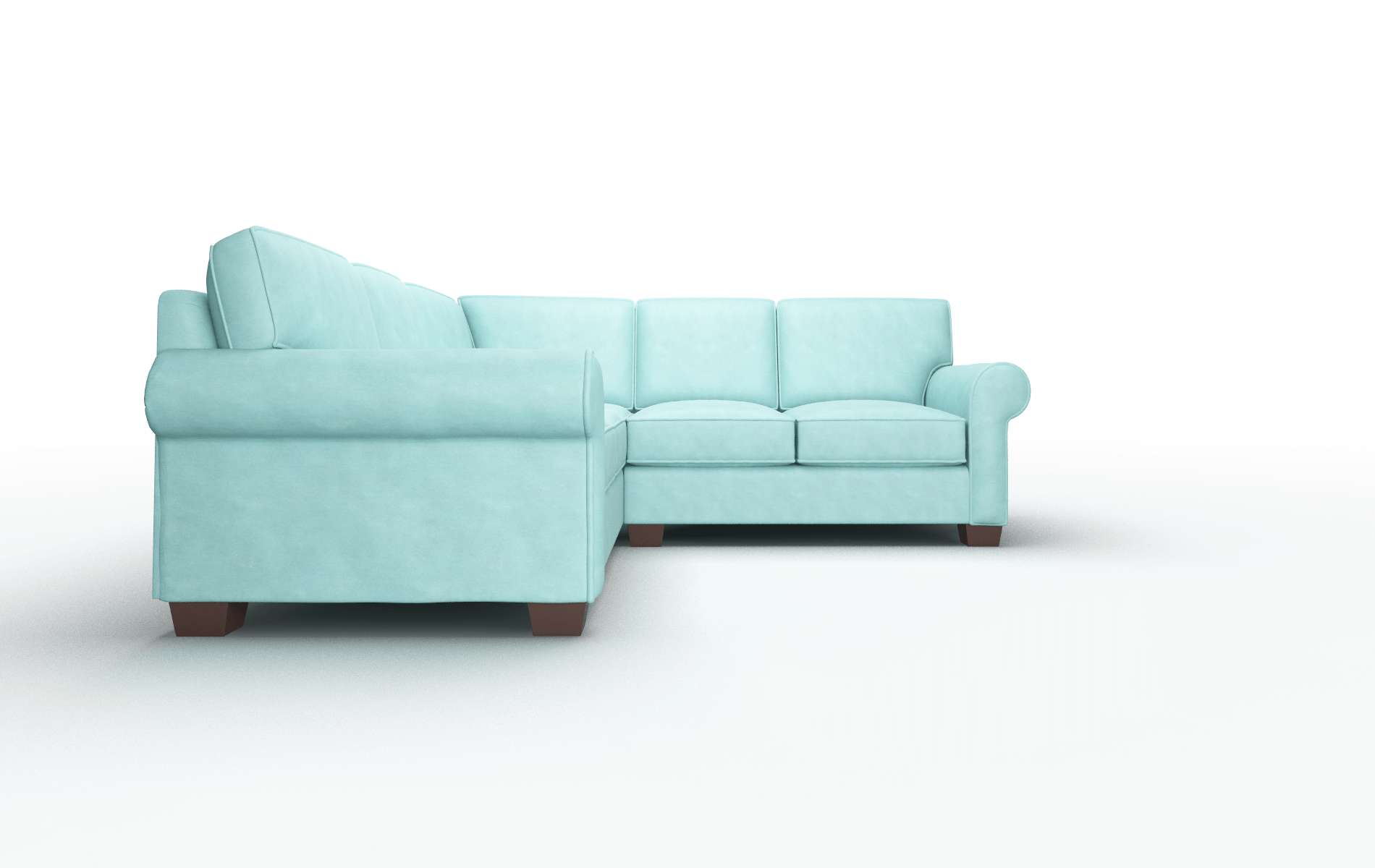 Isabel Leslie Caribbean Sectional espresso legs 2