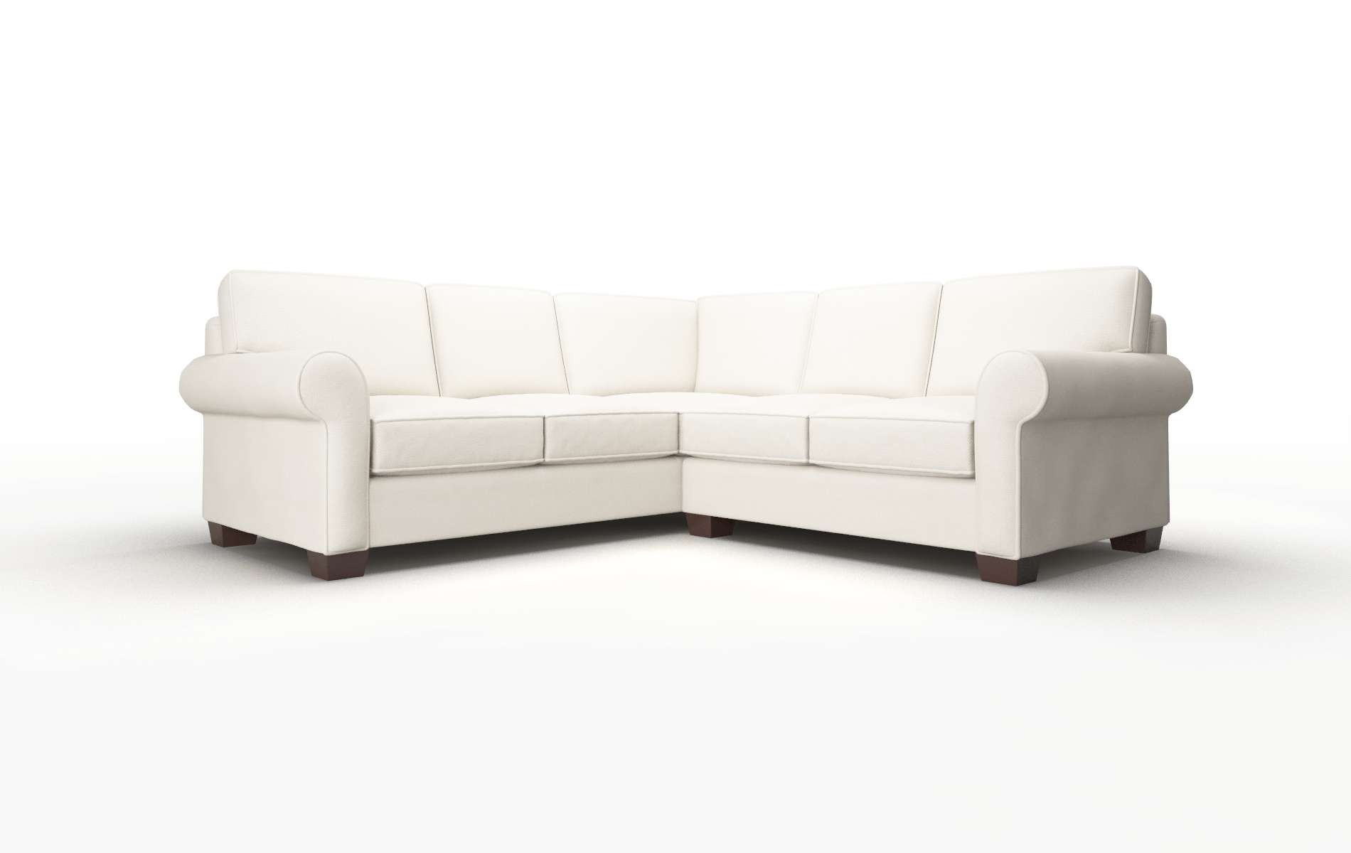 Isabel Malibu linen Sectional Espresso Legs  1