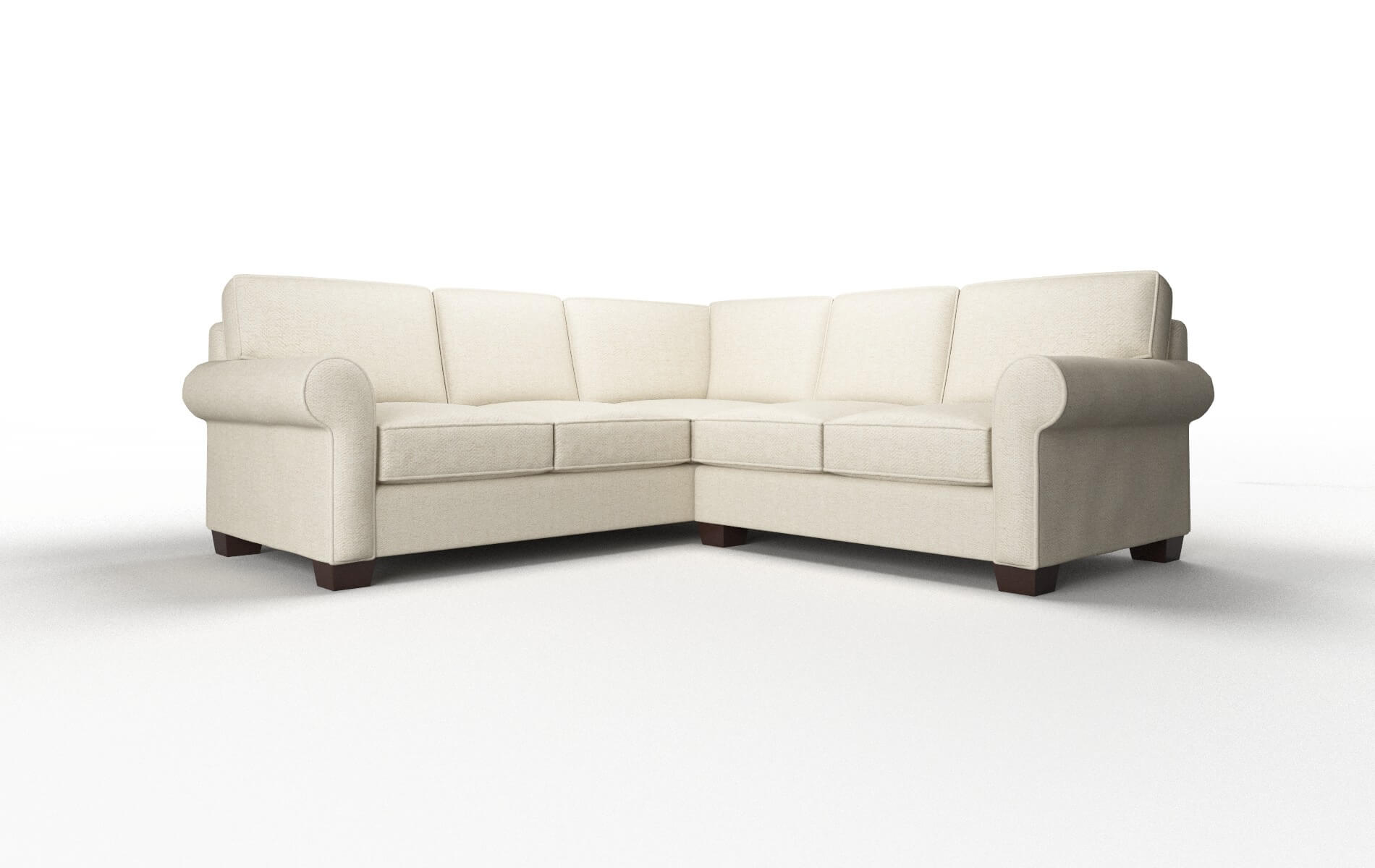 Isabel Malibu sand Sectional Espresso Legs  1