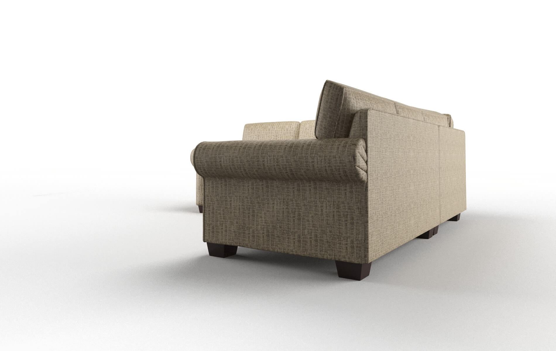 Isabel Marcy Camel Sectional espresso legs 4