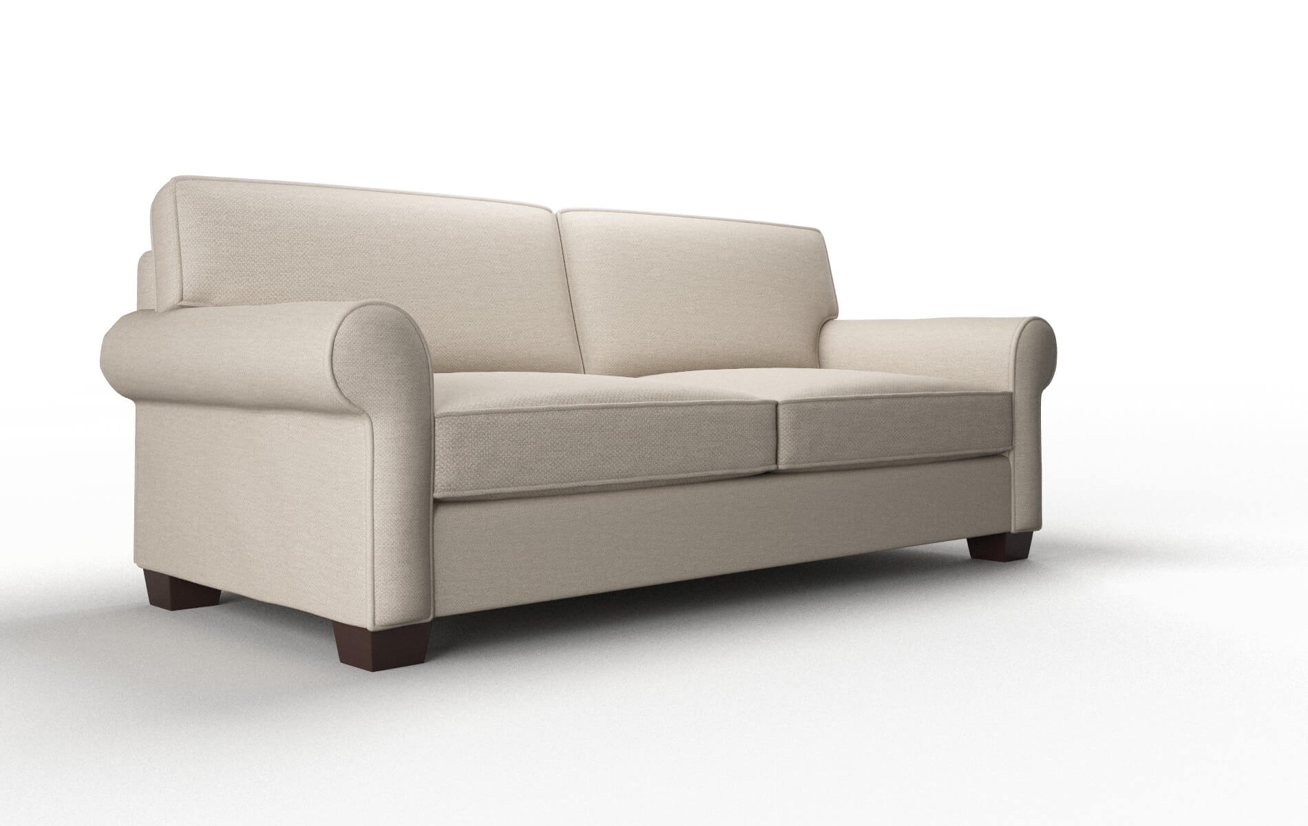 Isabel Naples Almond Sofa espresso legs 2