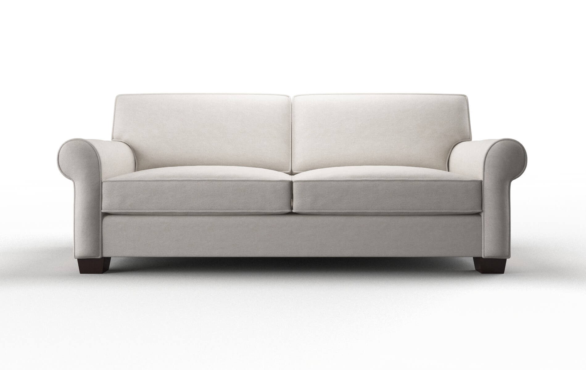Isabel Noble Grey Sofa espresso legs 1