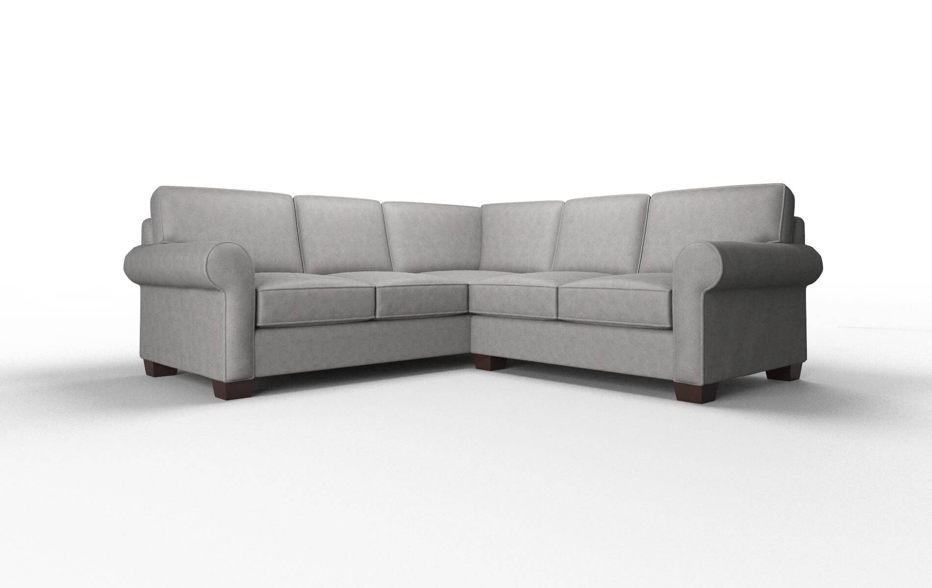 Isabel Noble Smoke Sectional espresso legs 1