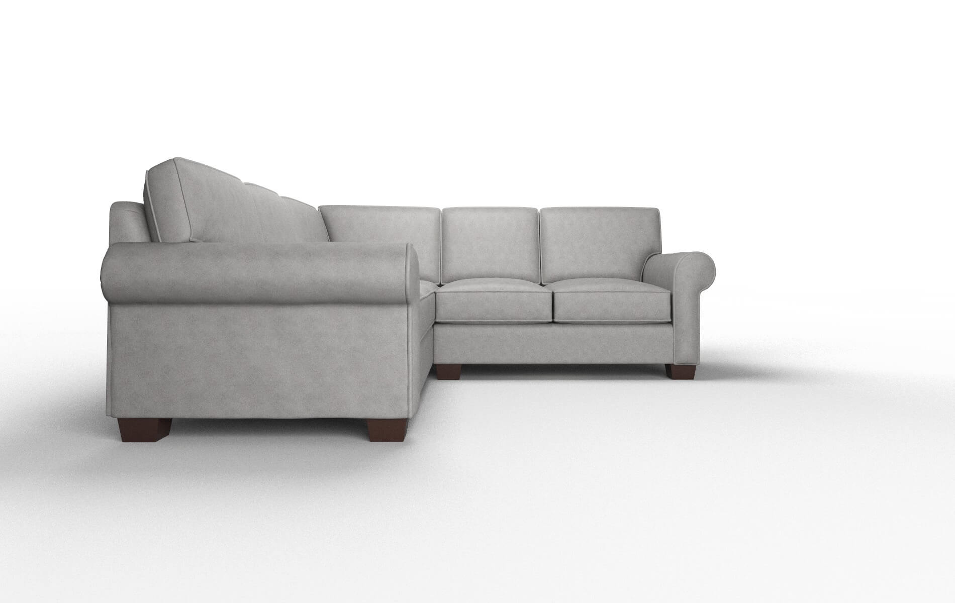 Isabel Noble Smoke Sectional espresso legs 2