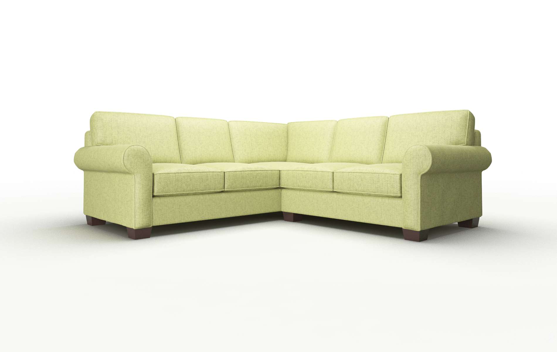 Isabel Notion Appletini Sectional espresso legs