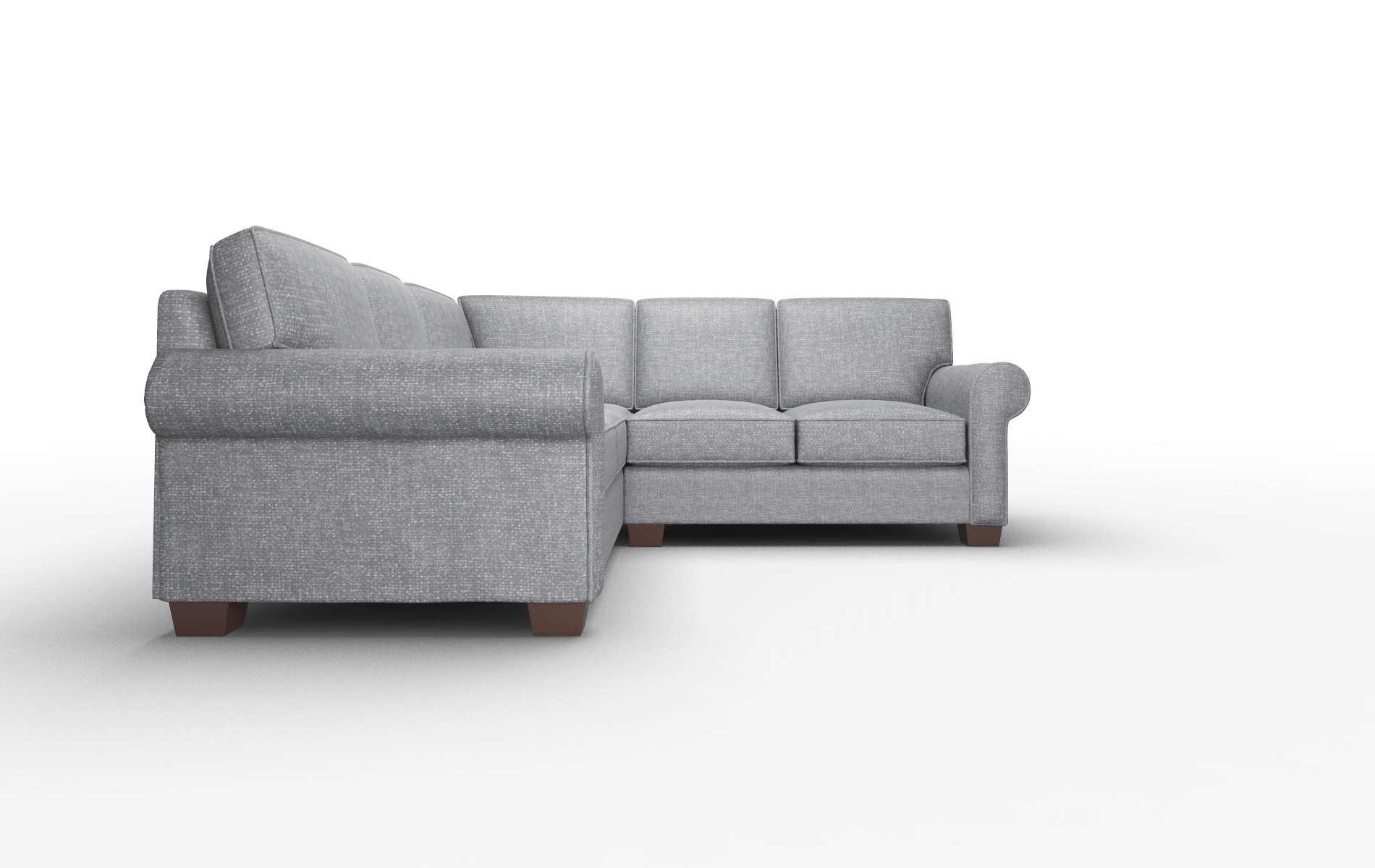 Isabel Notion Graphite Sectional espresso legs 2