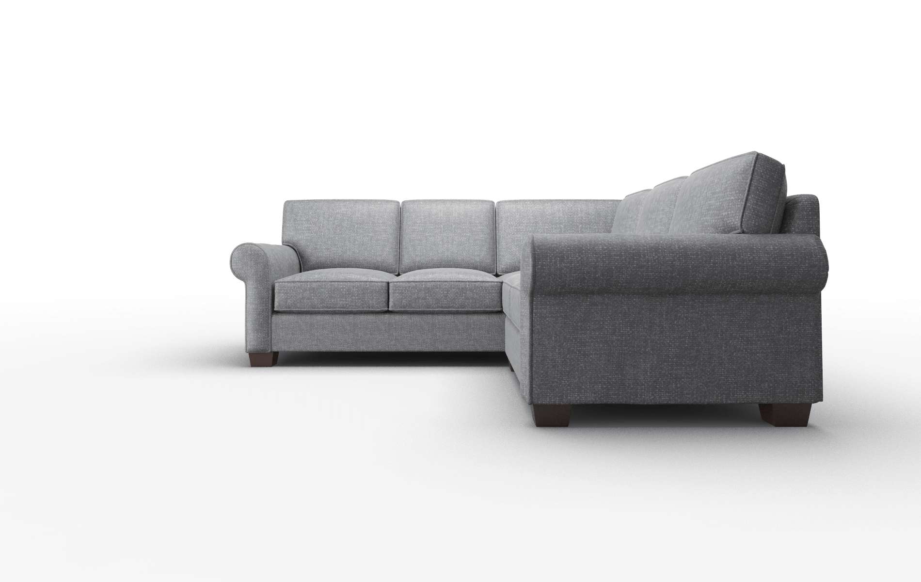 Isabel Notion Graphite Sectional espresso legs 5