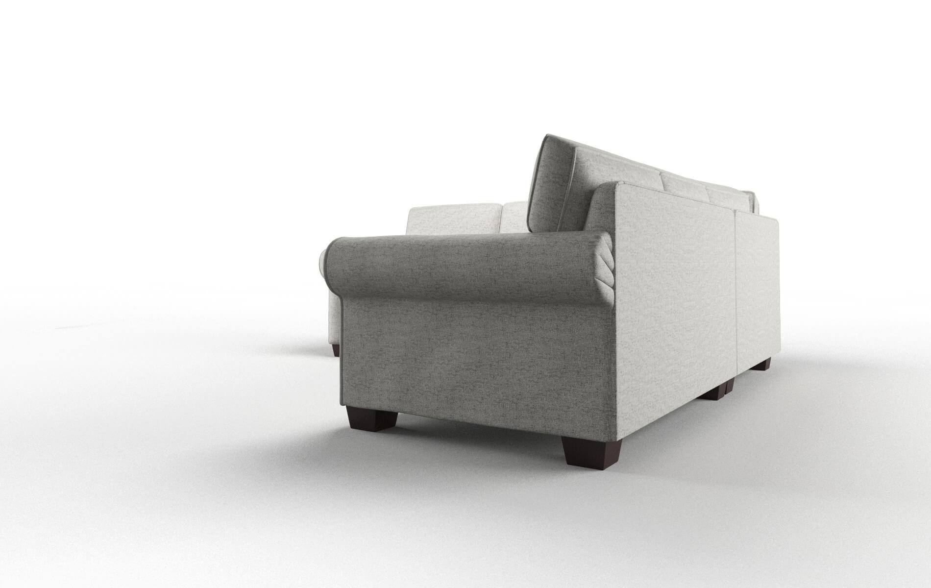 Isabel Oceanside Granite Sectional espresso legs 4