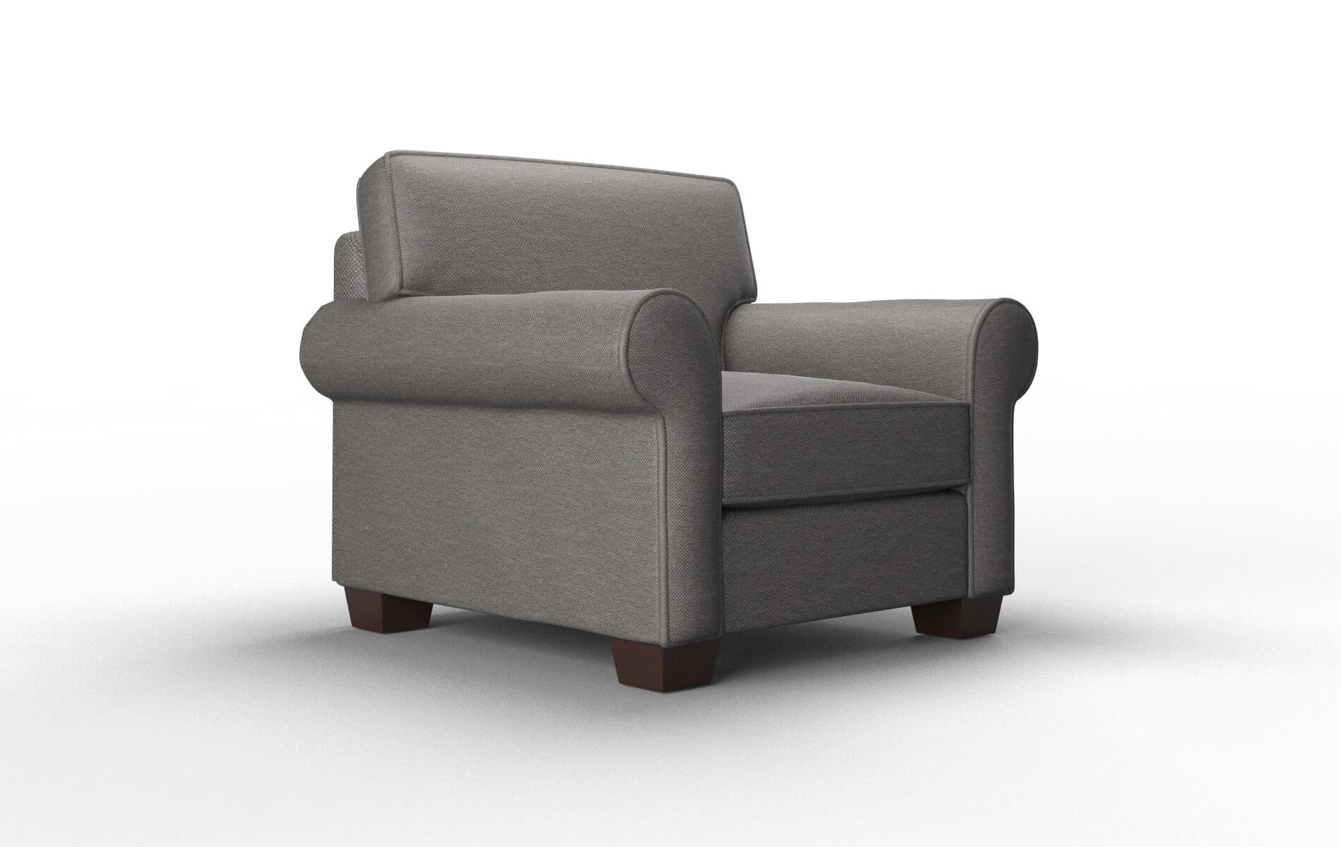 Isabel Oscar Grey Chair espresso legs 2