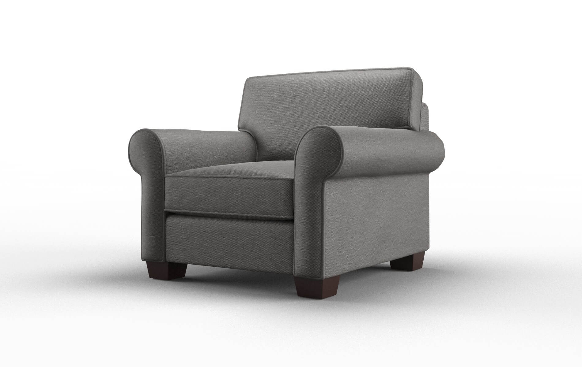 Isabel Oscar Grey Chair espresso legs 4