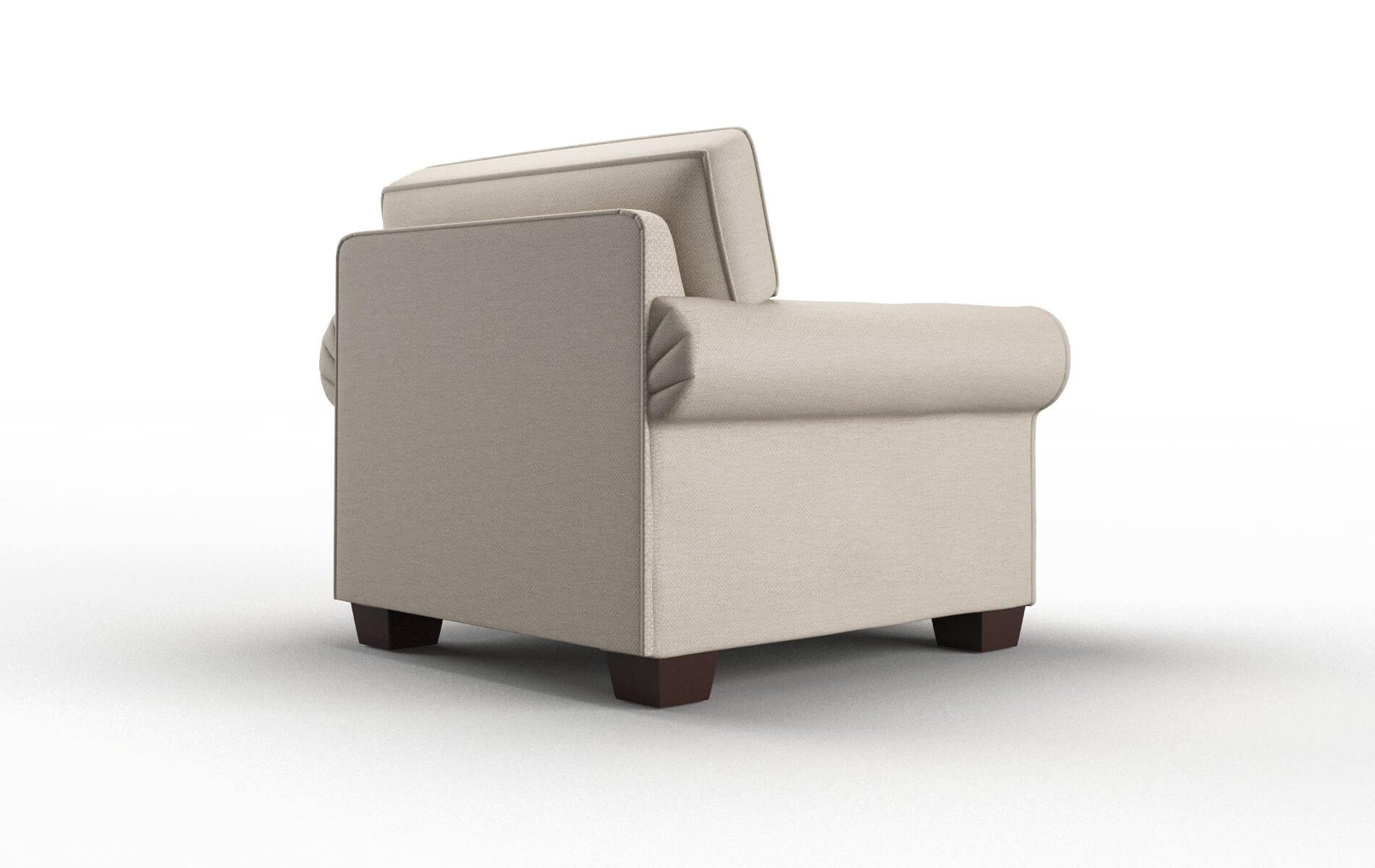 Isabel Oscar Linen Chair espresso legs 5