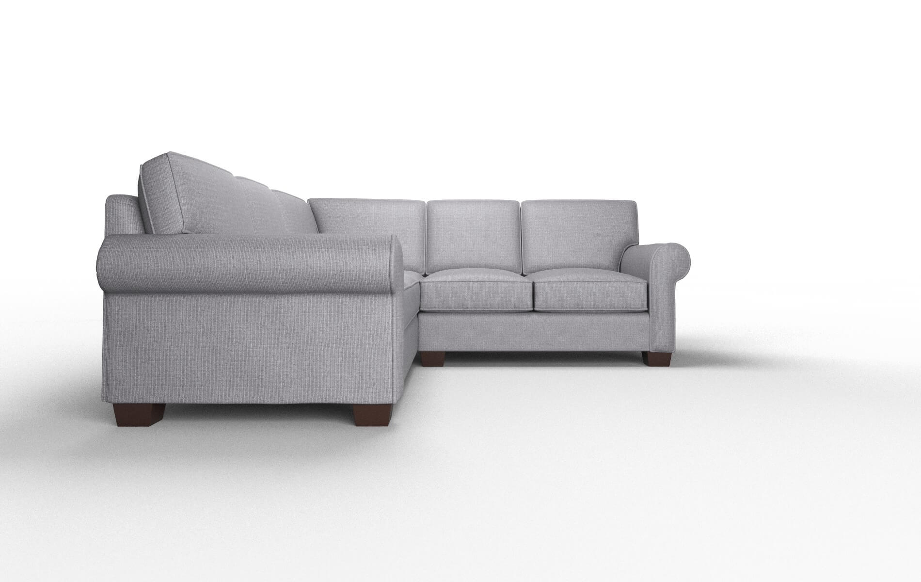 Isabel Parker Ash Sectional espresso legs 2