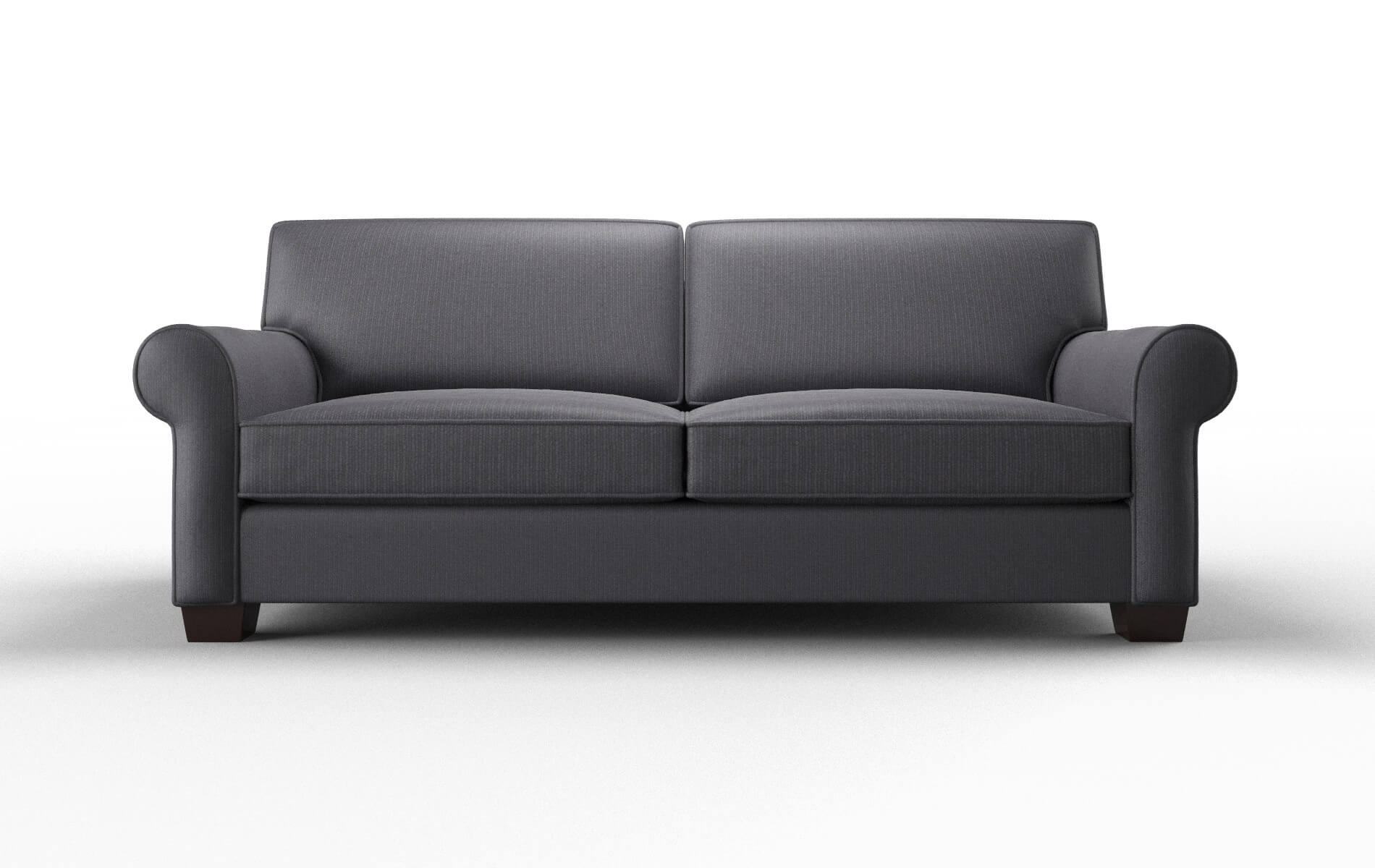 Isabel Parker Charcoal Sofa espresso legs 1