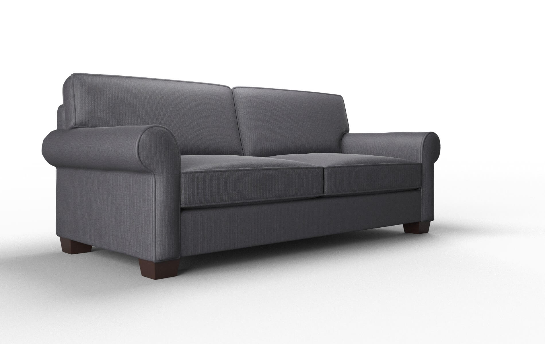 Isabel Parker Charcoal Sofa espresso legs 2