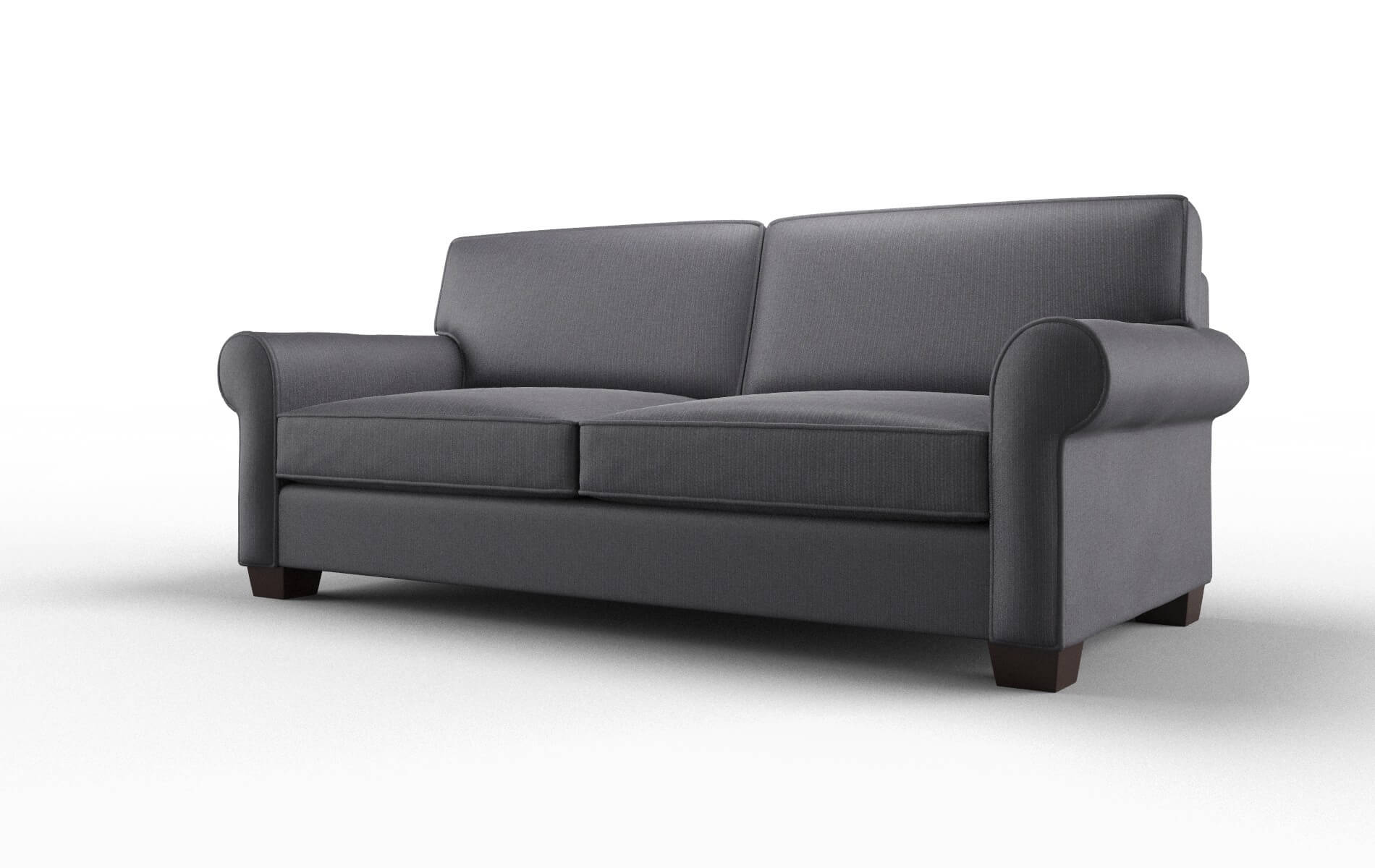 Isabel Parker Charcoal Sofa espresso legs 4