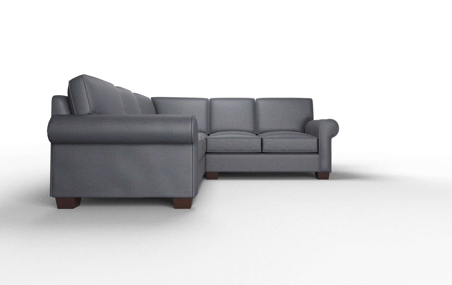 Isabel Parker Midnight Sectional espresso legs 2