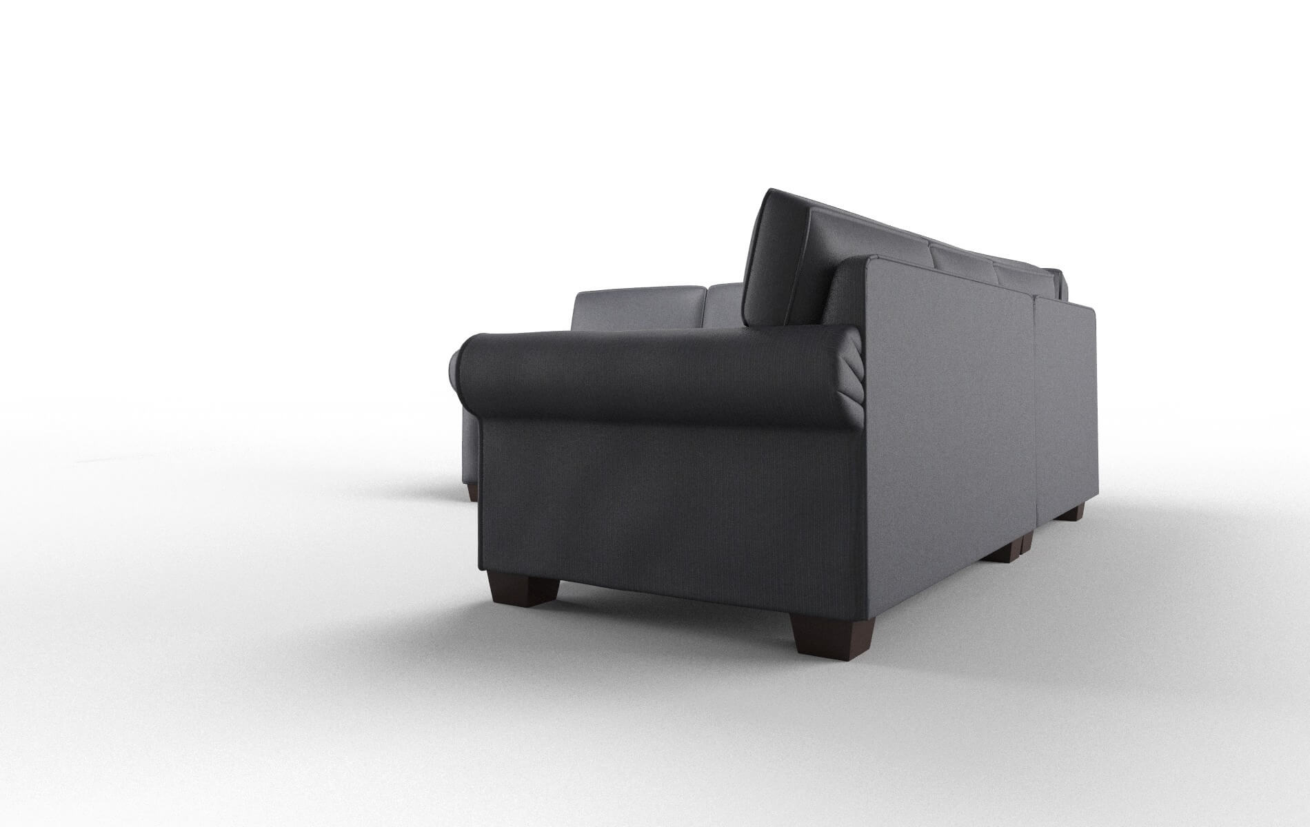 Isabel Parker Midnight Sectional espresso legs 4