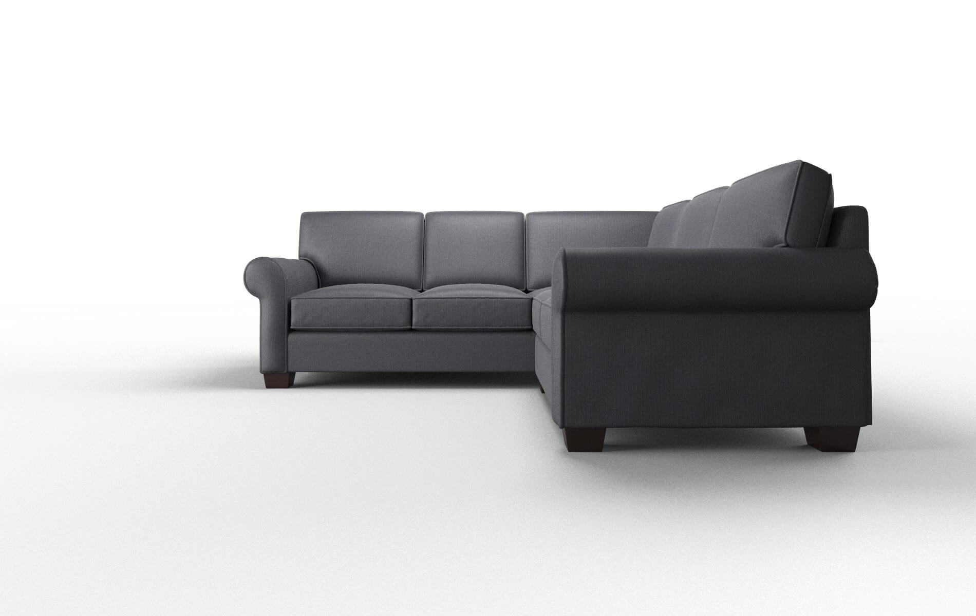 Isabel Parker Midnight Sectional espresso legs 5