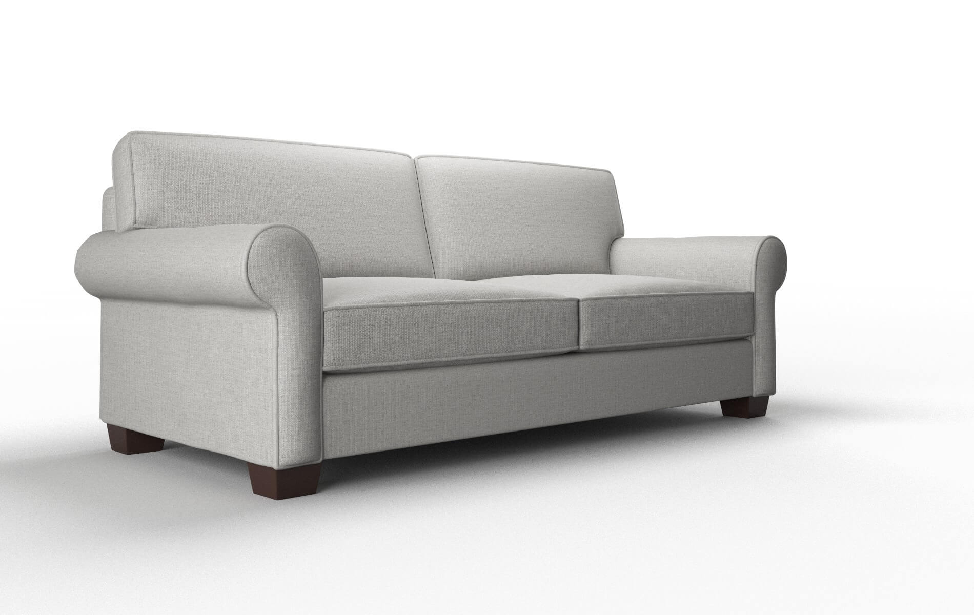 Isabel Parker Silver Sofa espresso legs 2