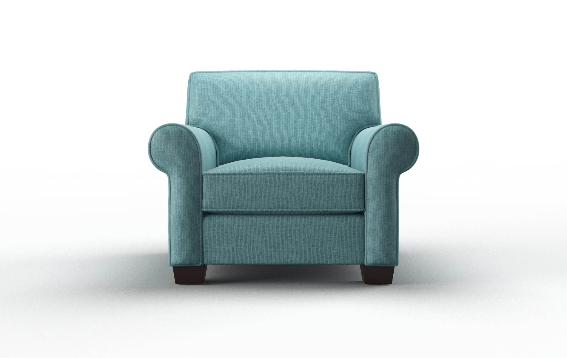 Isabel Parker Turquoise Chair espresso legs 1