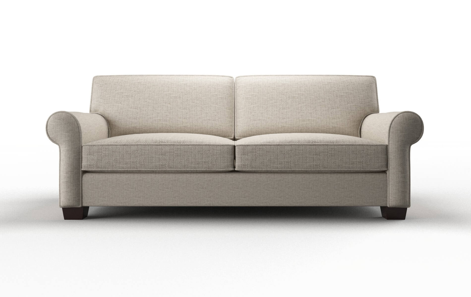 Isabel Parker Wheat Sofa espresso legs 1