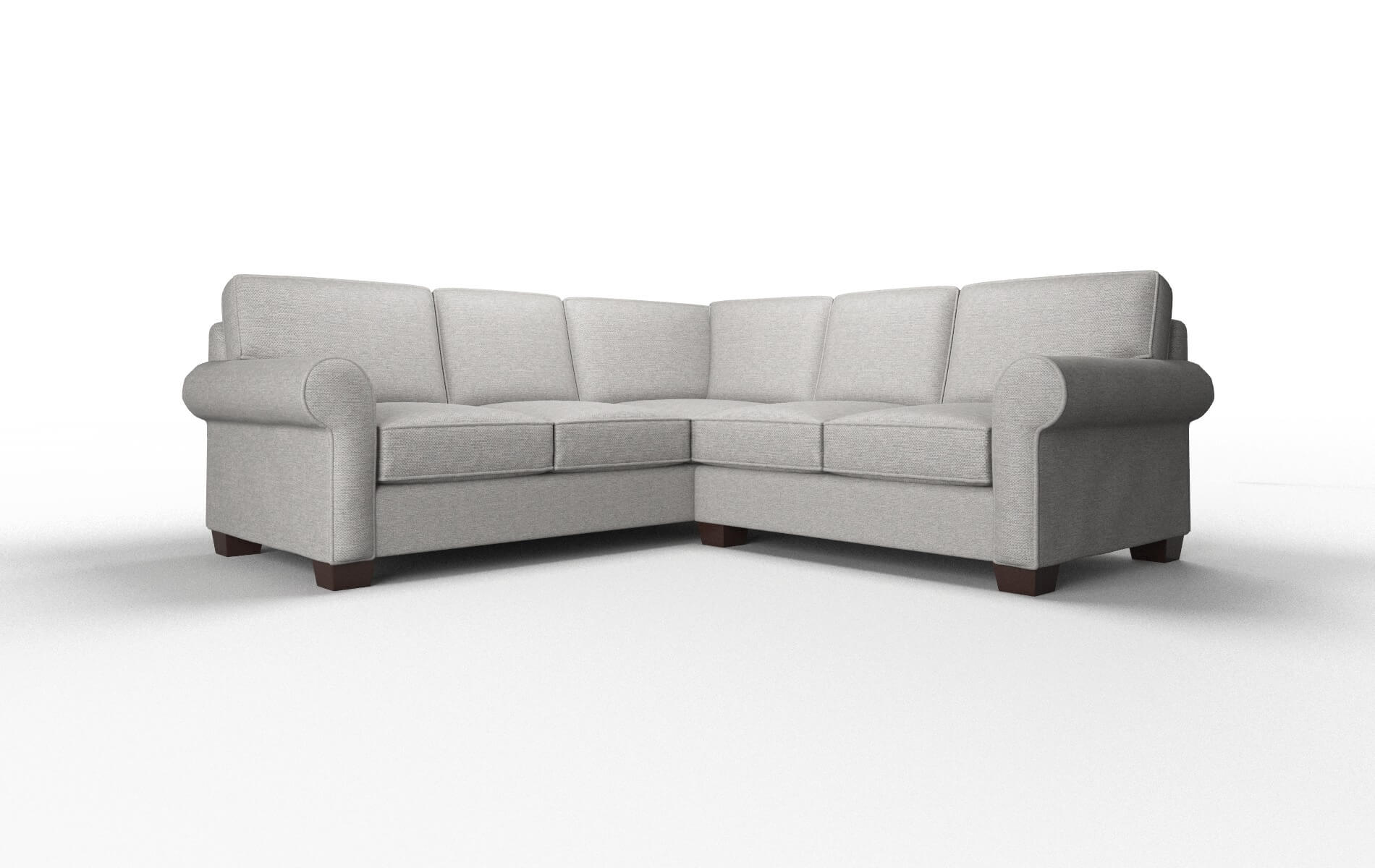 Isabel Phoenix Smoke Sectional espresso legs 1