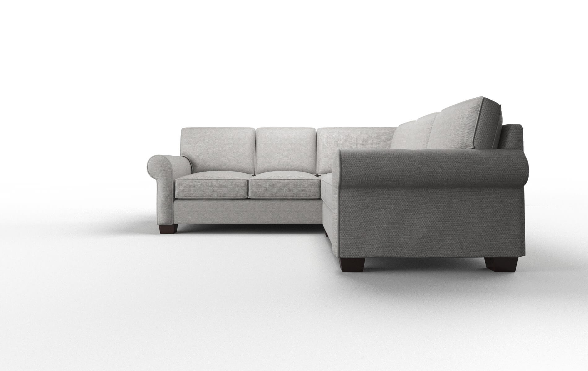 Isabel Phoenix Smoke Sectional espresso legs 5