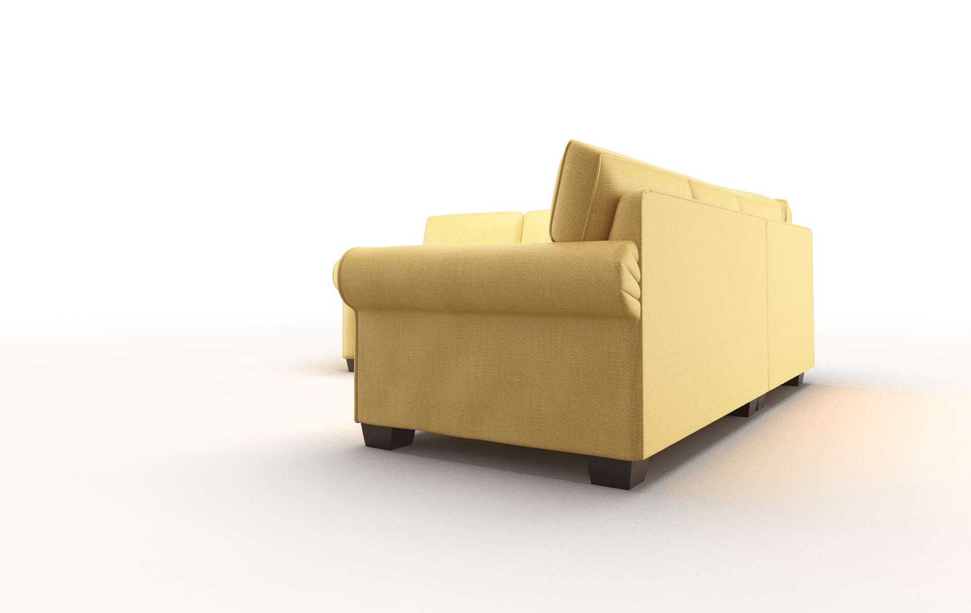 Isabel Portland Dijon Sectional espresso legs 4