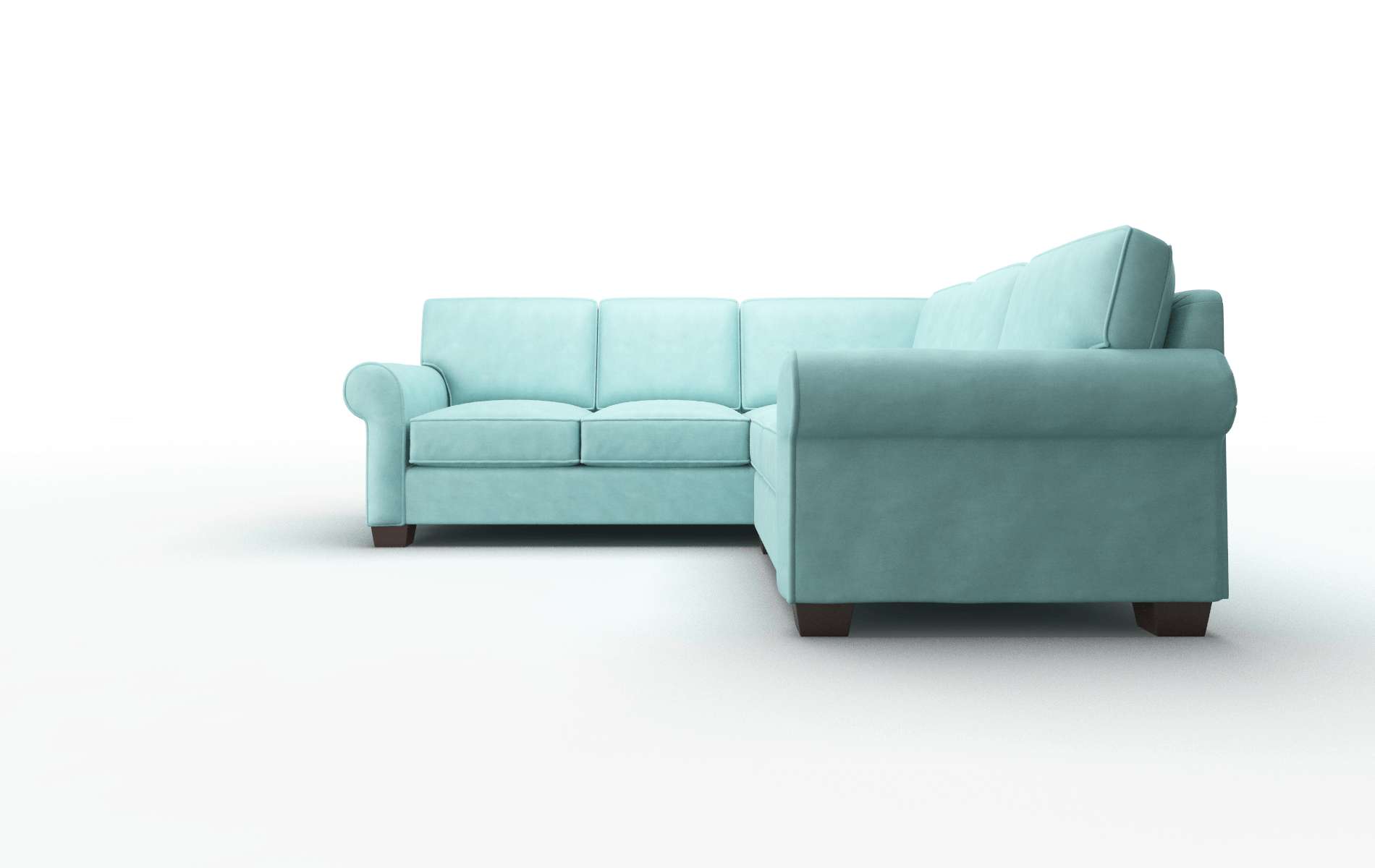 Isabel Portland Mercury Sectional espresso legs 5