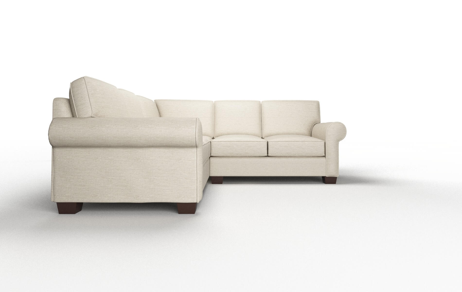 Isabel Prime Dusk Sectional espresso legs 2