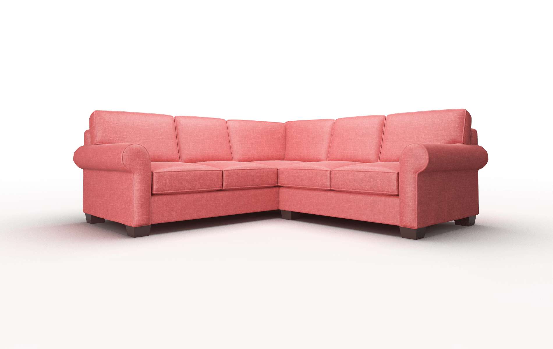 Isabel Royale Berry Sectional espresso legs