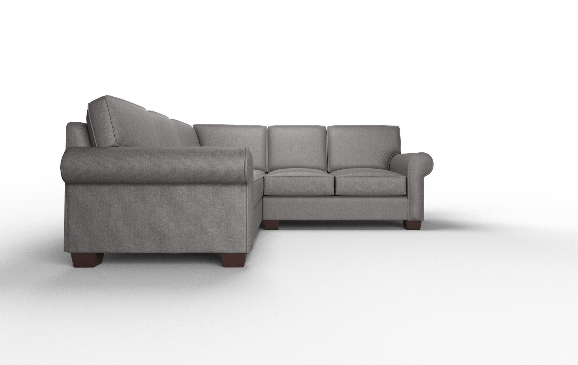Isabel Sasha Grey Sectional espresso legs 2