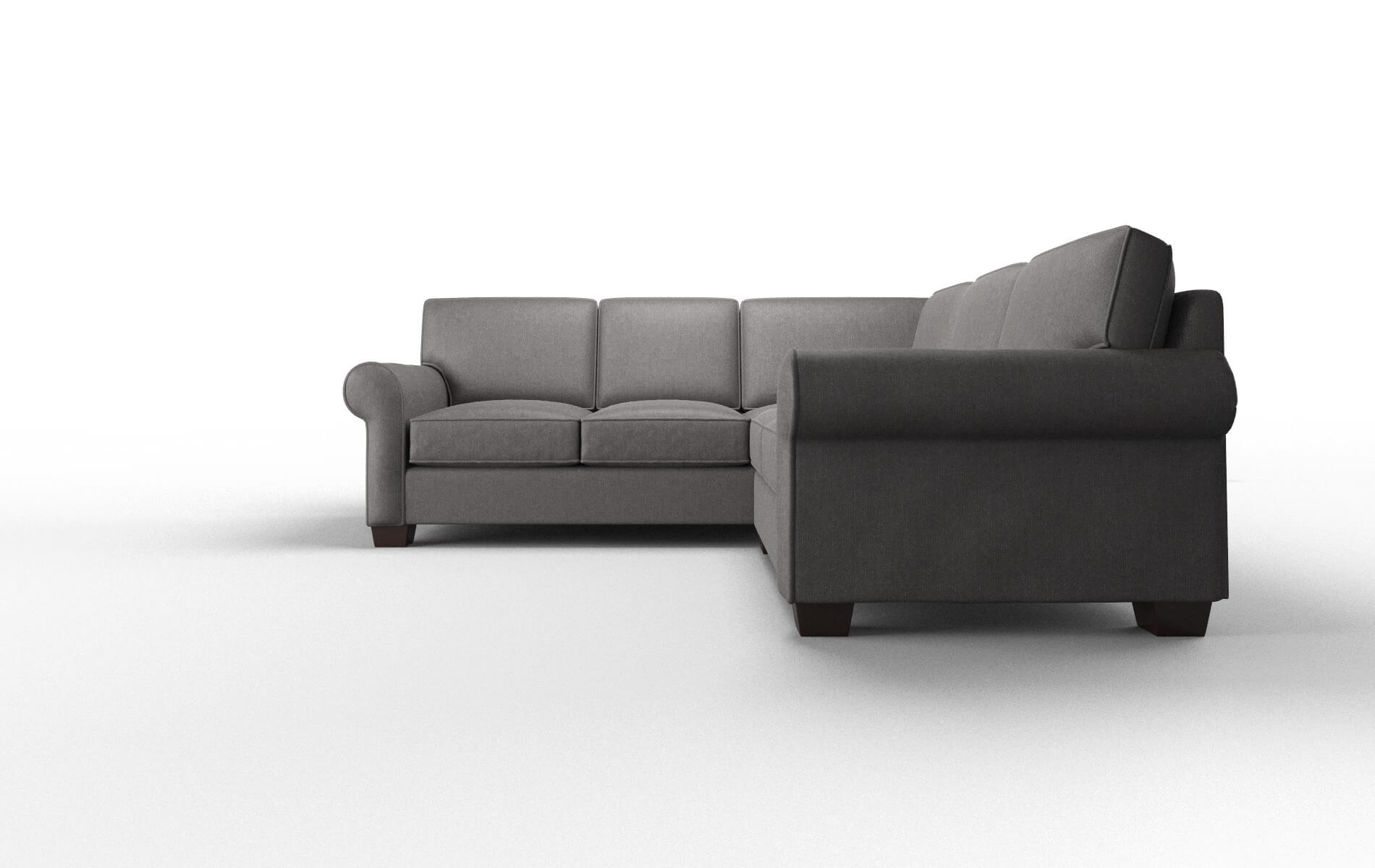 Isabel Sasha Grey Sectional espresso legs 5