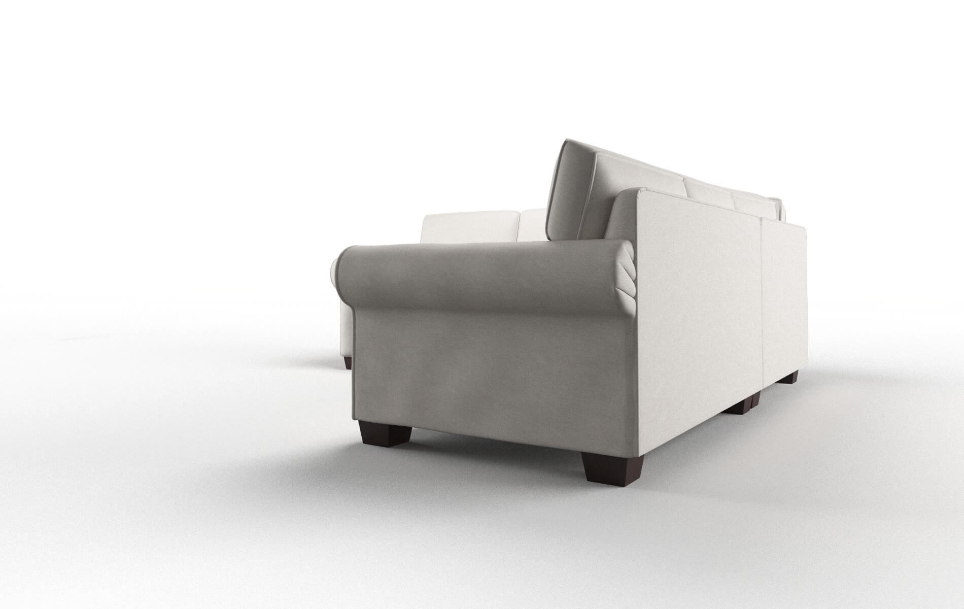 Isabel Suave Dove Sectional espresso legs 4