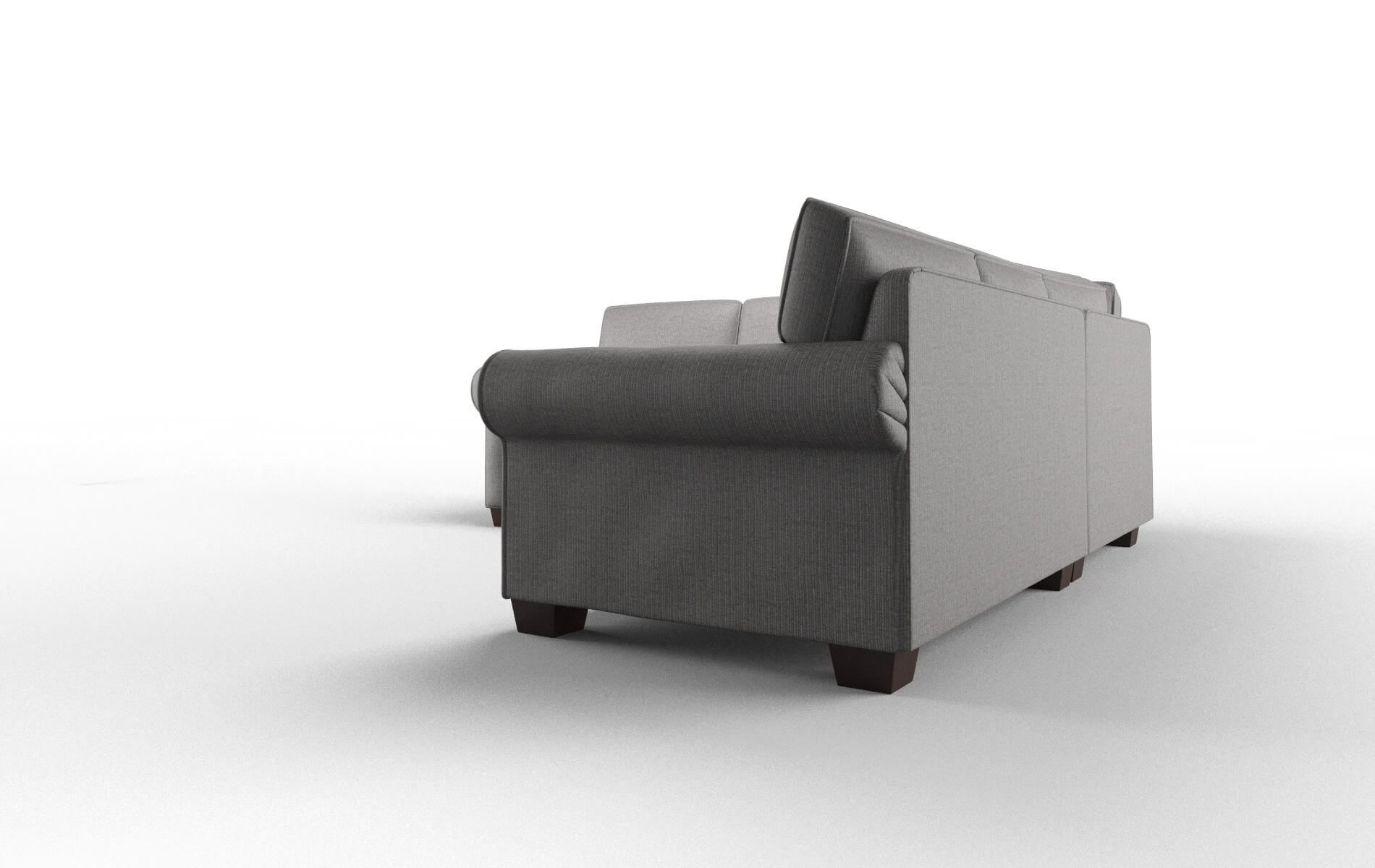 Isabel Terrain Oatmeal Sectional espresso legs 4