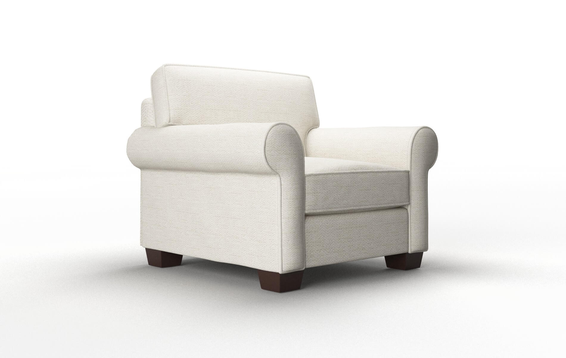 Isabel Venus Cream Chair espresso legs 2