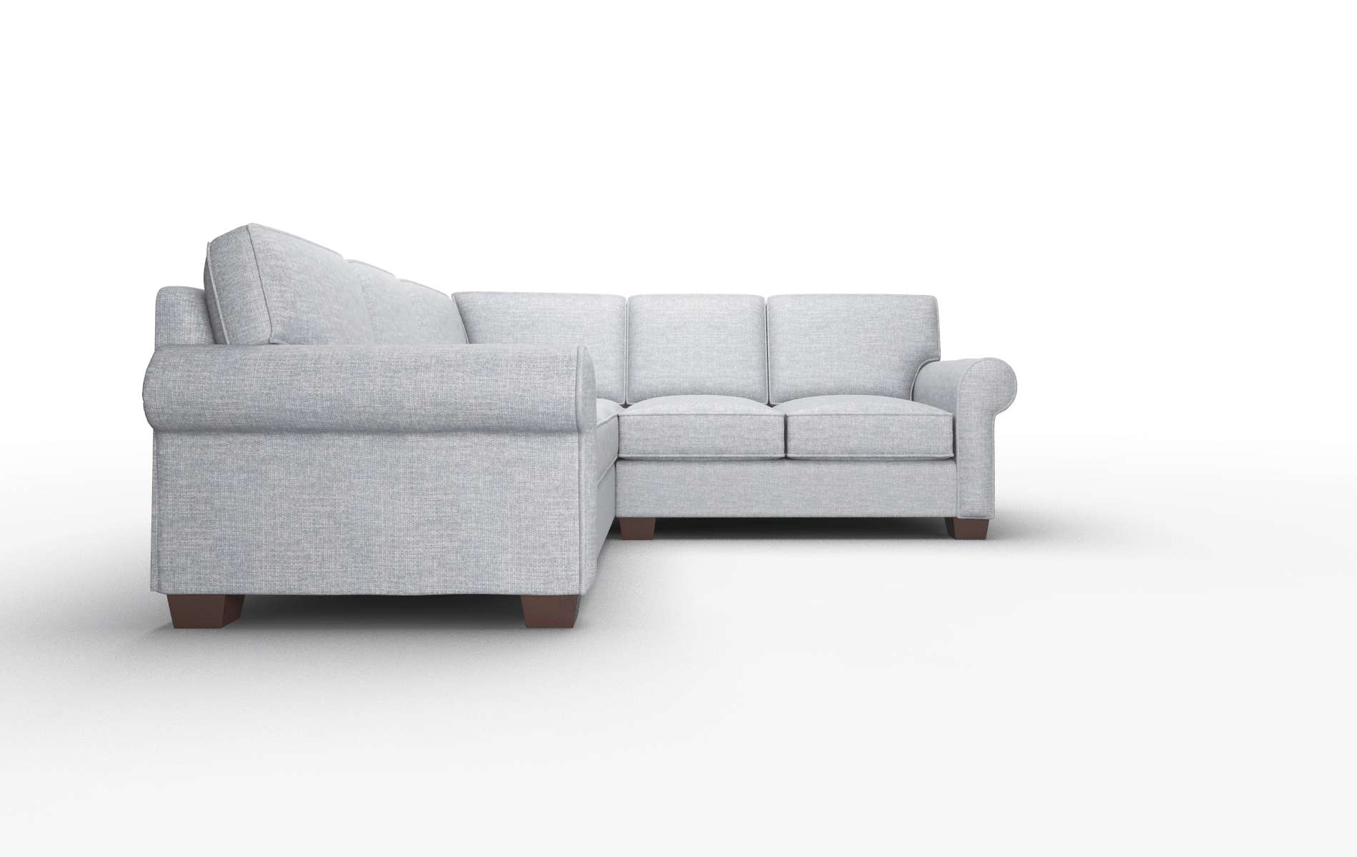 Isabel Venus Mist Sectional espresso legs 2