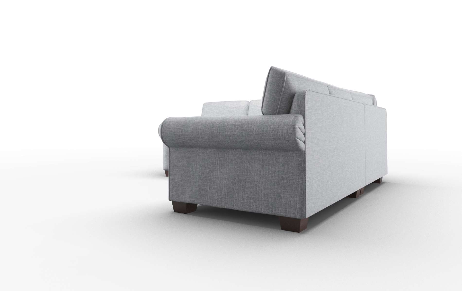 Isabel Venus Mist Sectional espresso legs 4