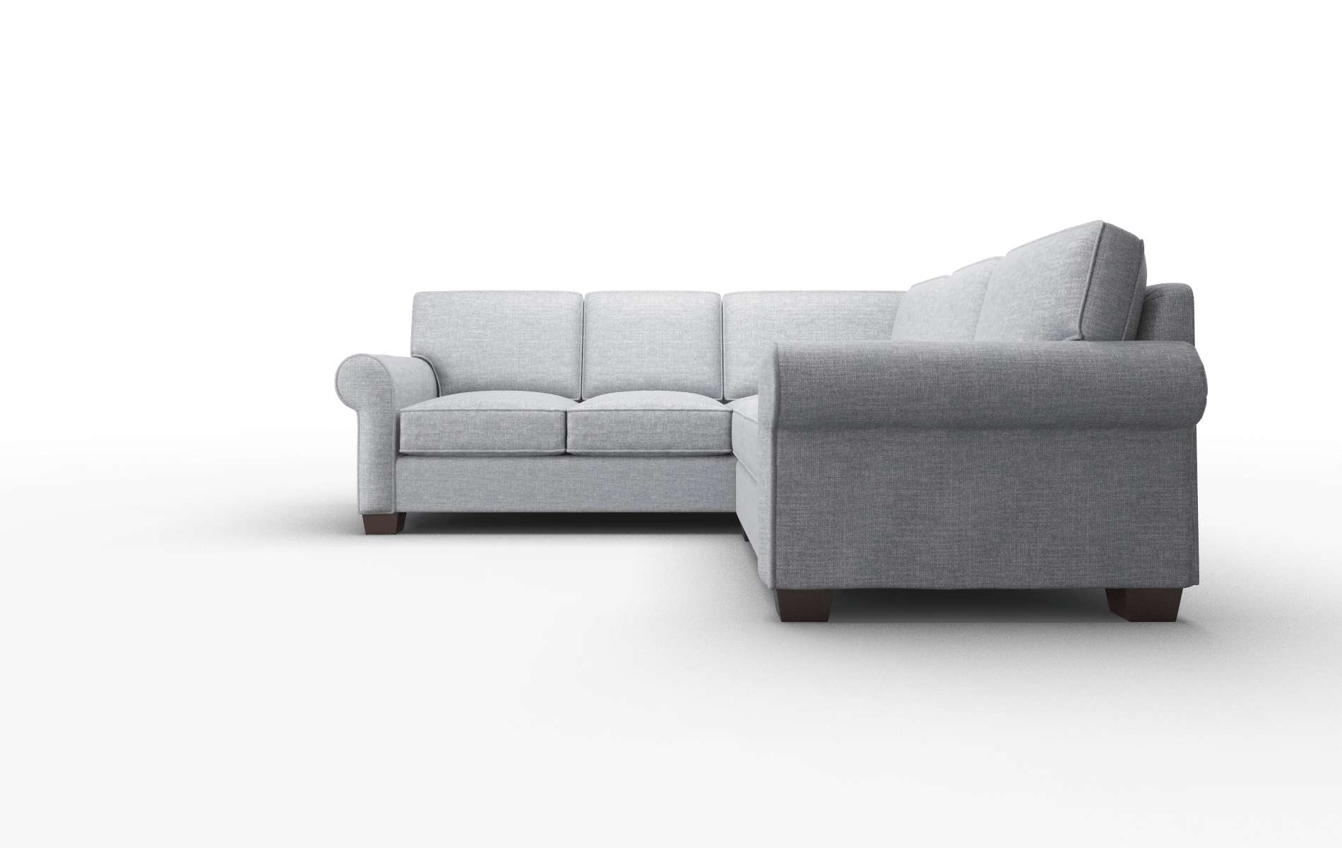 Isabel Venus Mist Sectional espresso legs 5