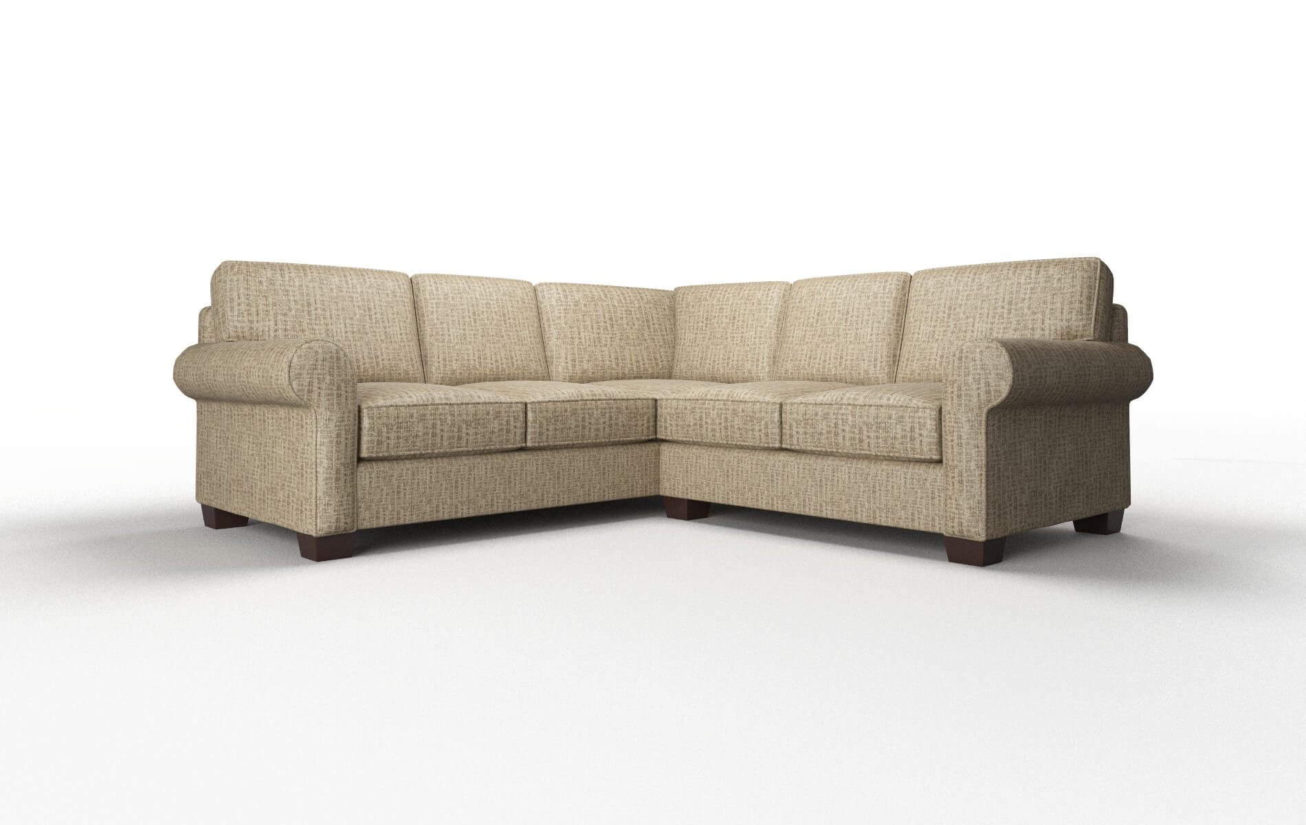 Isabel Venus mocha Sectional Espresso Legs  1